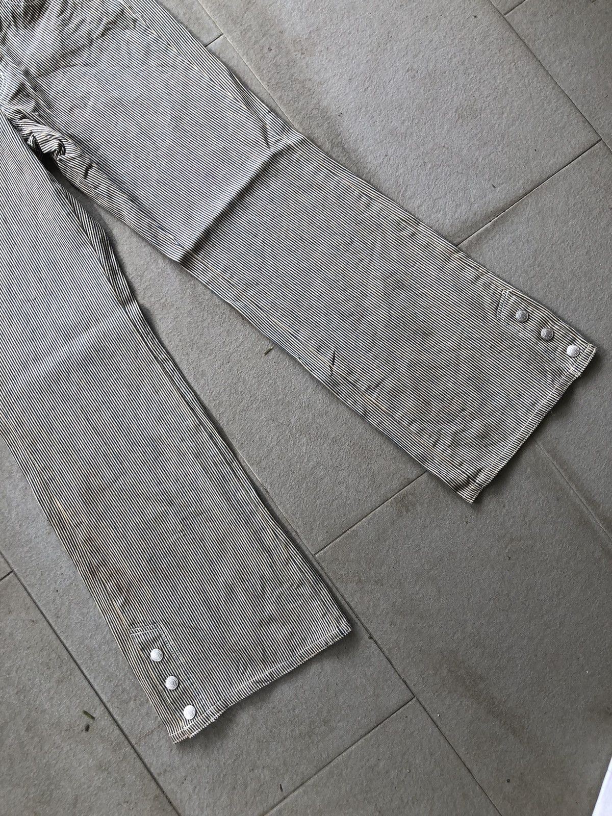 Japanese Brand × Vintage Hickory stripe pants bootcut flare Size US 30 / EU 46 - 3 Thumbnail