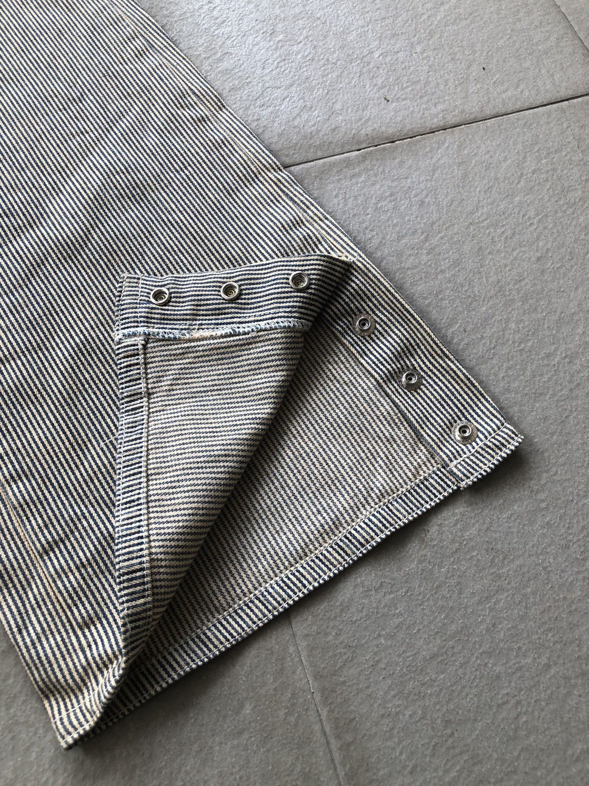 Japanese Brand × Vintage Hickory stripe pants bootcut flare Size US 30 / EU 46 - 6 Thumbnail