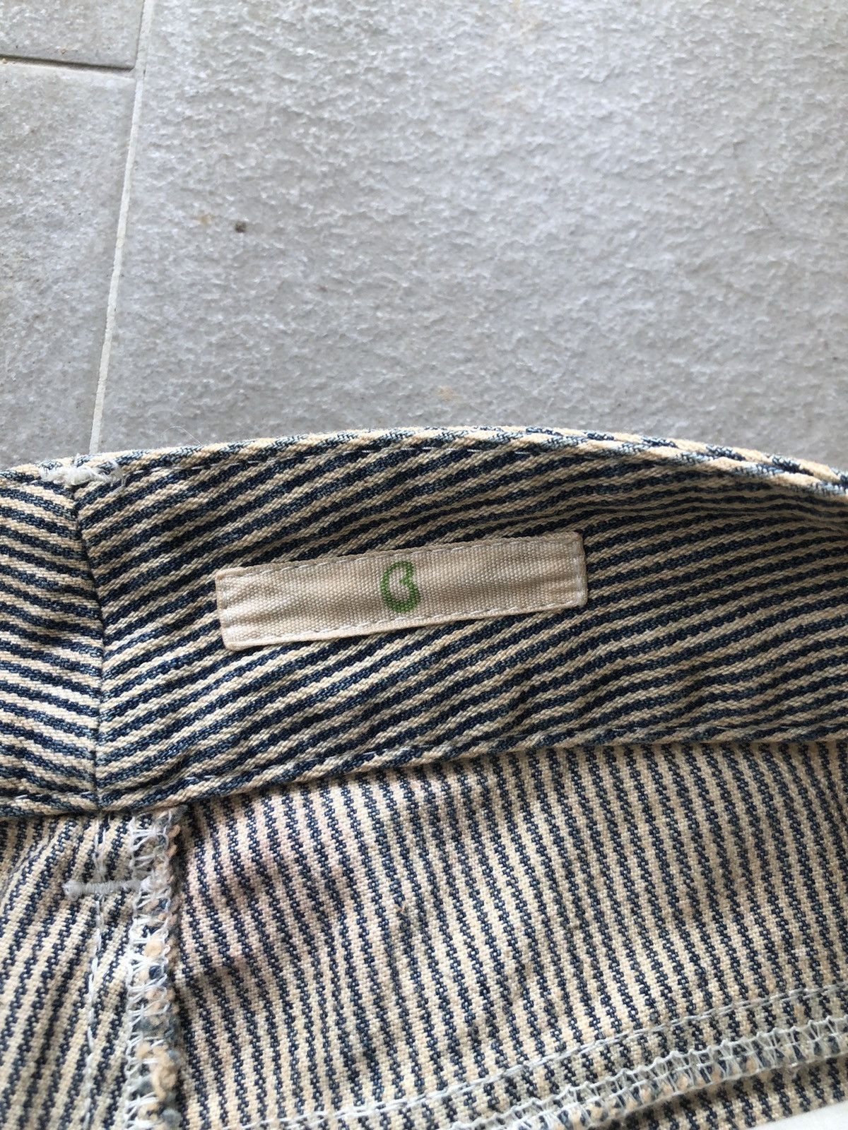 Japanese Brand × Vintage Hickory stripe pants bootcut flare Size US 30 / EU 46 - 7 Thumbnail