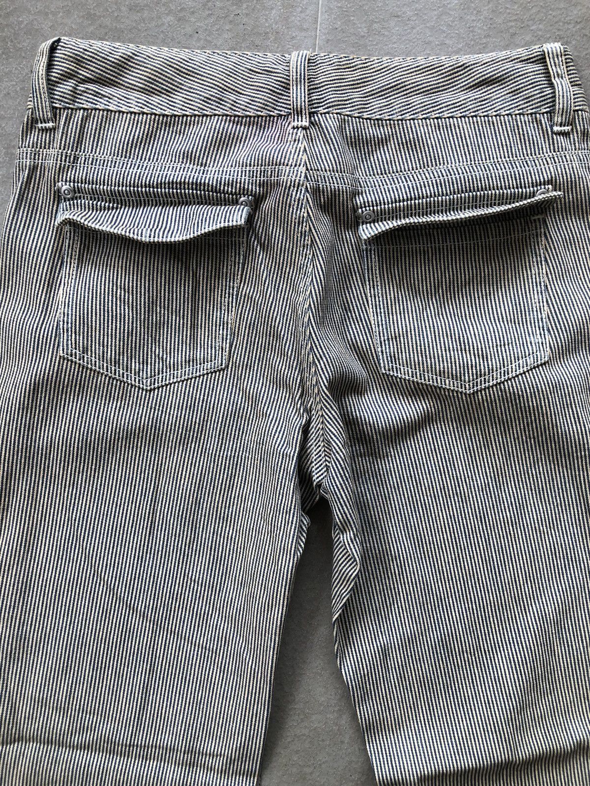 Japanese Brand × Vintage Hickory stripe pants bootcut flare Size US 30 / EU 46 - 9 Thumbnail