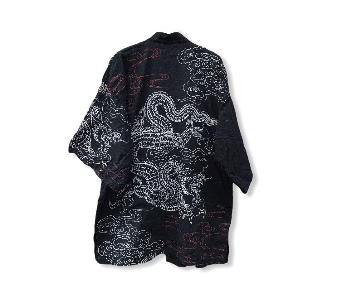 Vintage Dragon Print Kimono Outerwear main image 0