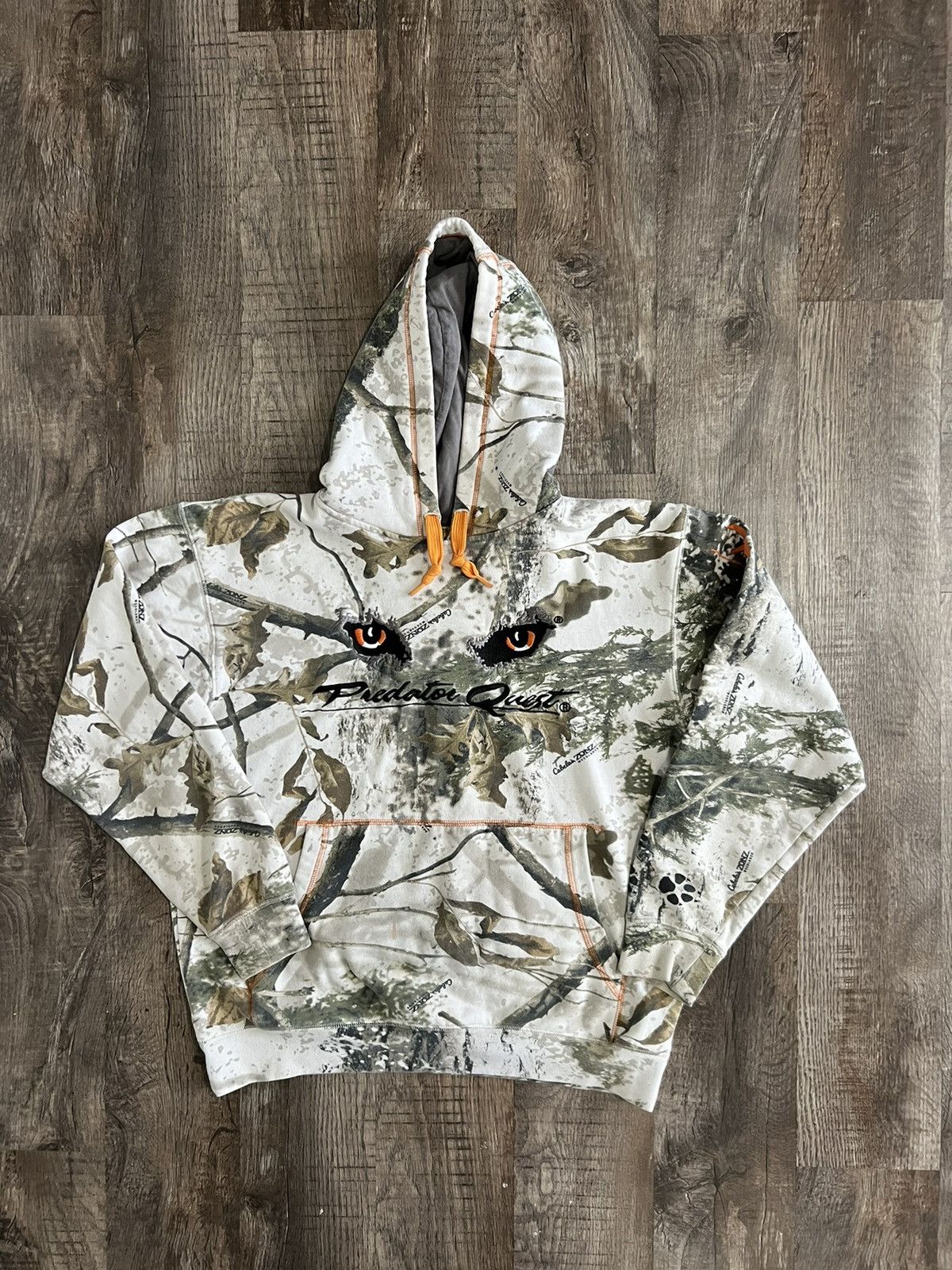 Cabelas Vintage Predator Quest Camo Hoodie Grailed