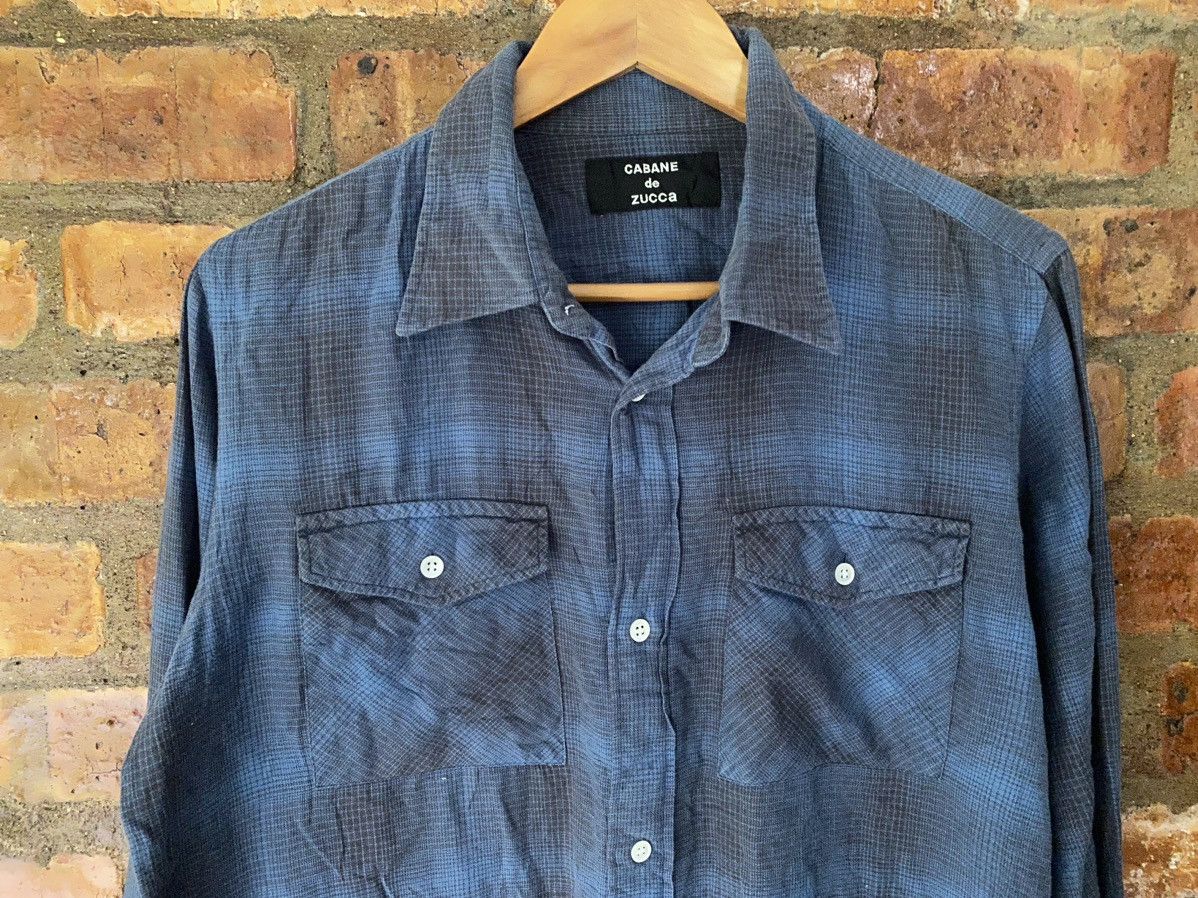 CABANE de ZUCCa Rare ZUCCA SAMPLE Gradian shadow flannel Size US L / EU 52-54 / 3 - 3 Thumbnail