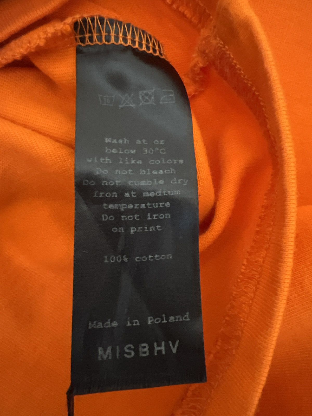 Misbhv MISBHV - Long Sleeve Orange T-Shirt with Snake Print Size US L / EU 52-54 / 3 - 8 Thumbnail