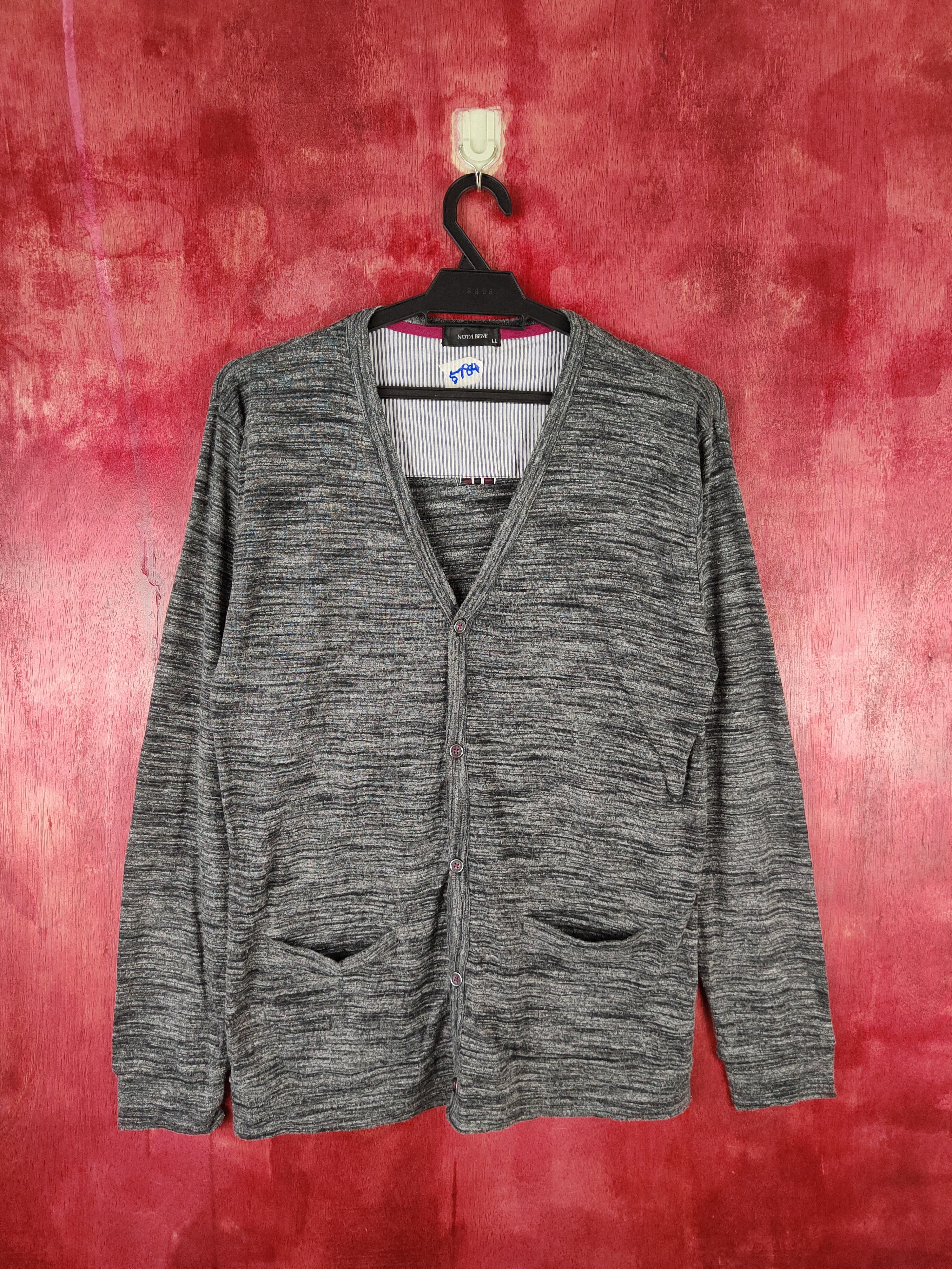Japanese Brand Notabene Black Cardigan #5784 Size M / US 6-8 / IT 42-44 - 1 Thumbnail