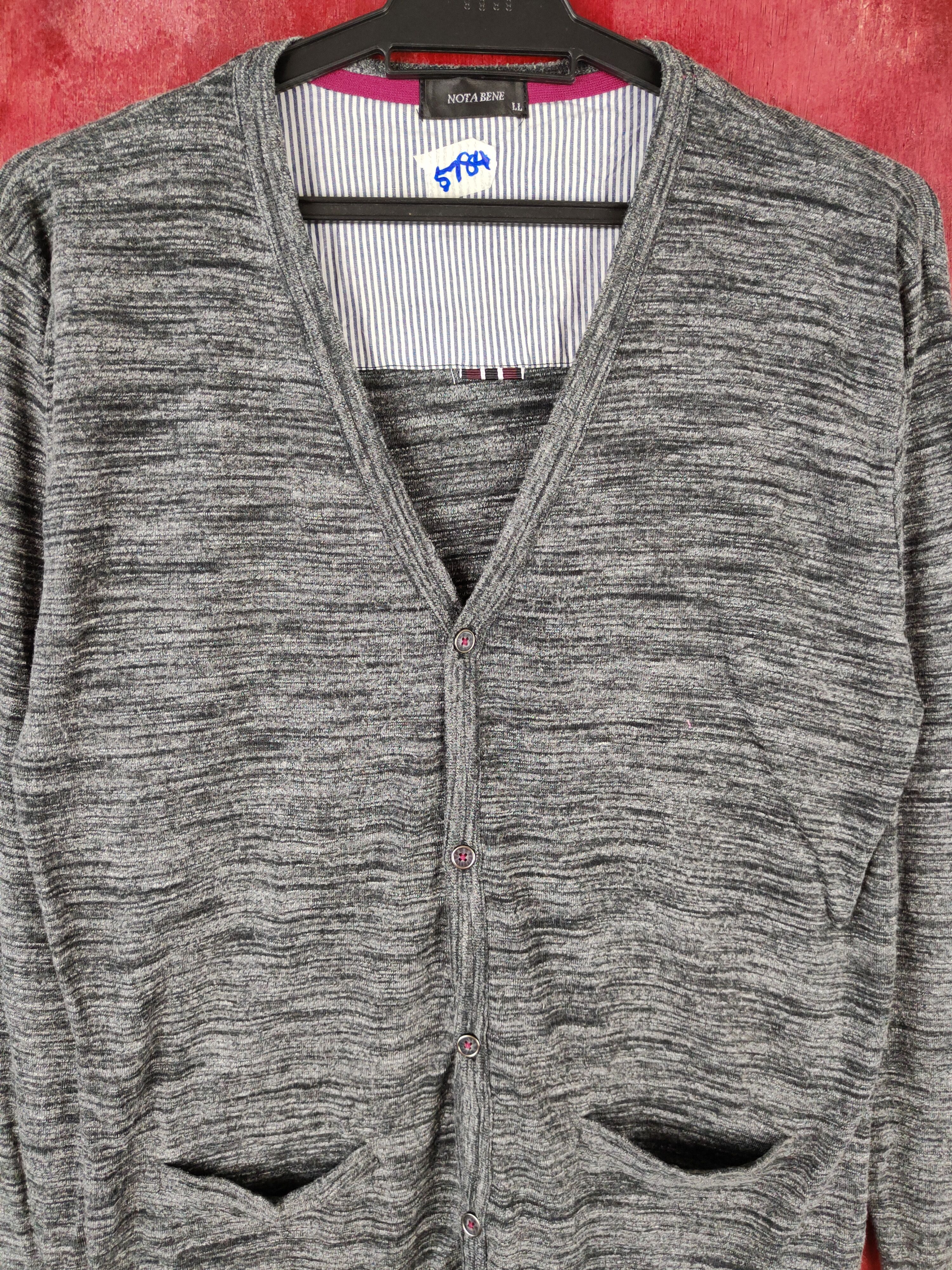 Japanese Brand Notabene Black Cardigan #5784 Size M / US 6-8 / IT 42-44 - 2 Thumbnail