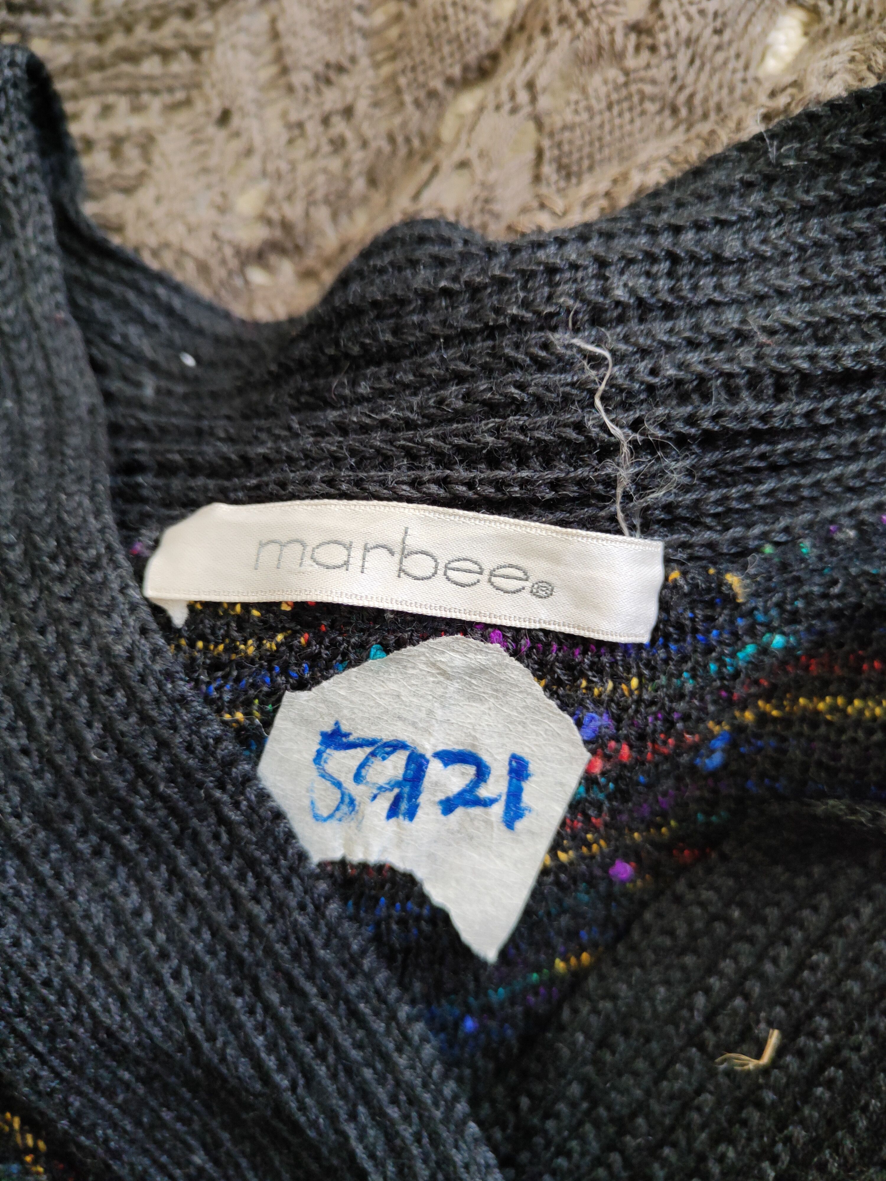Japanese Brand Marbee® Black Knitwear Cardigan #5921 Size M / US 6-8 / IT 42-44 - 11 Thumbnail