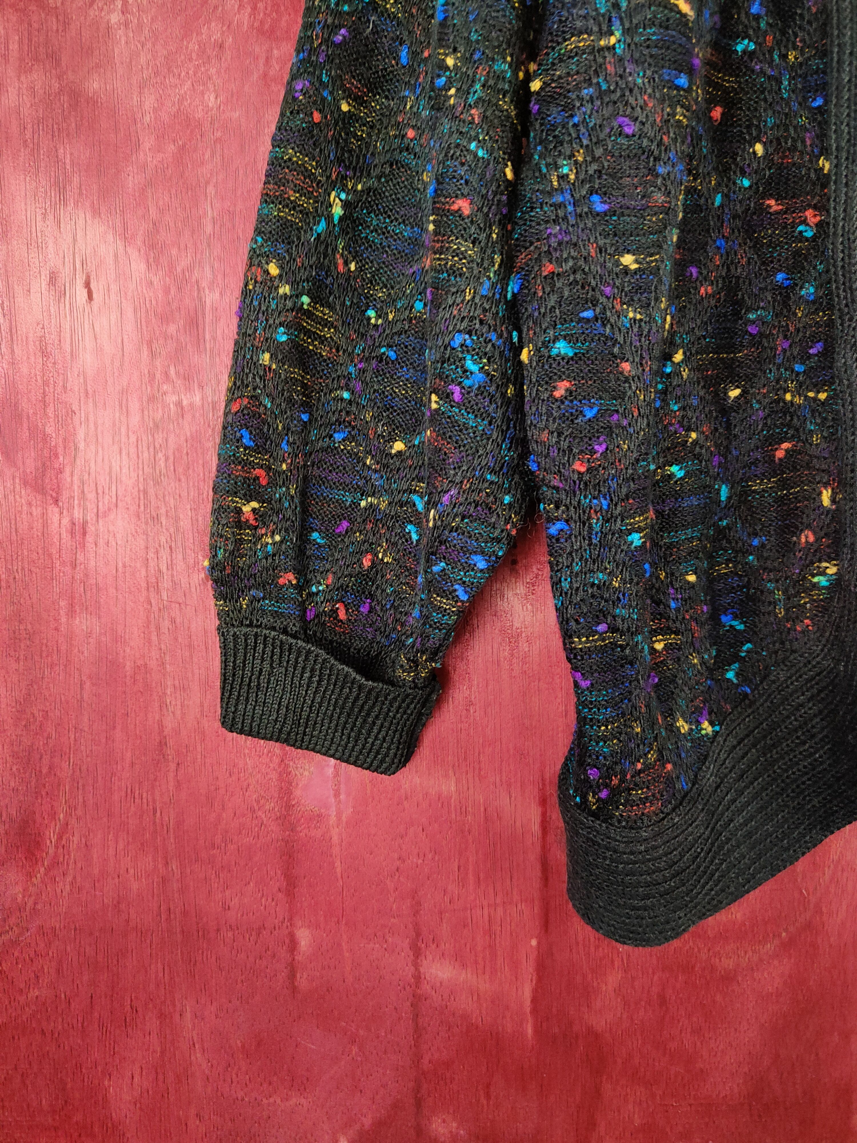 Japanese Brand Marbee® Black Knitwear Cardigan #5921 Size M / US 6-8 / IT 42-44 - 4 Thumbnail