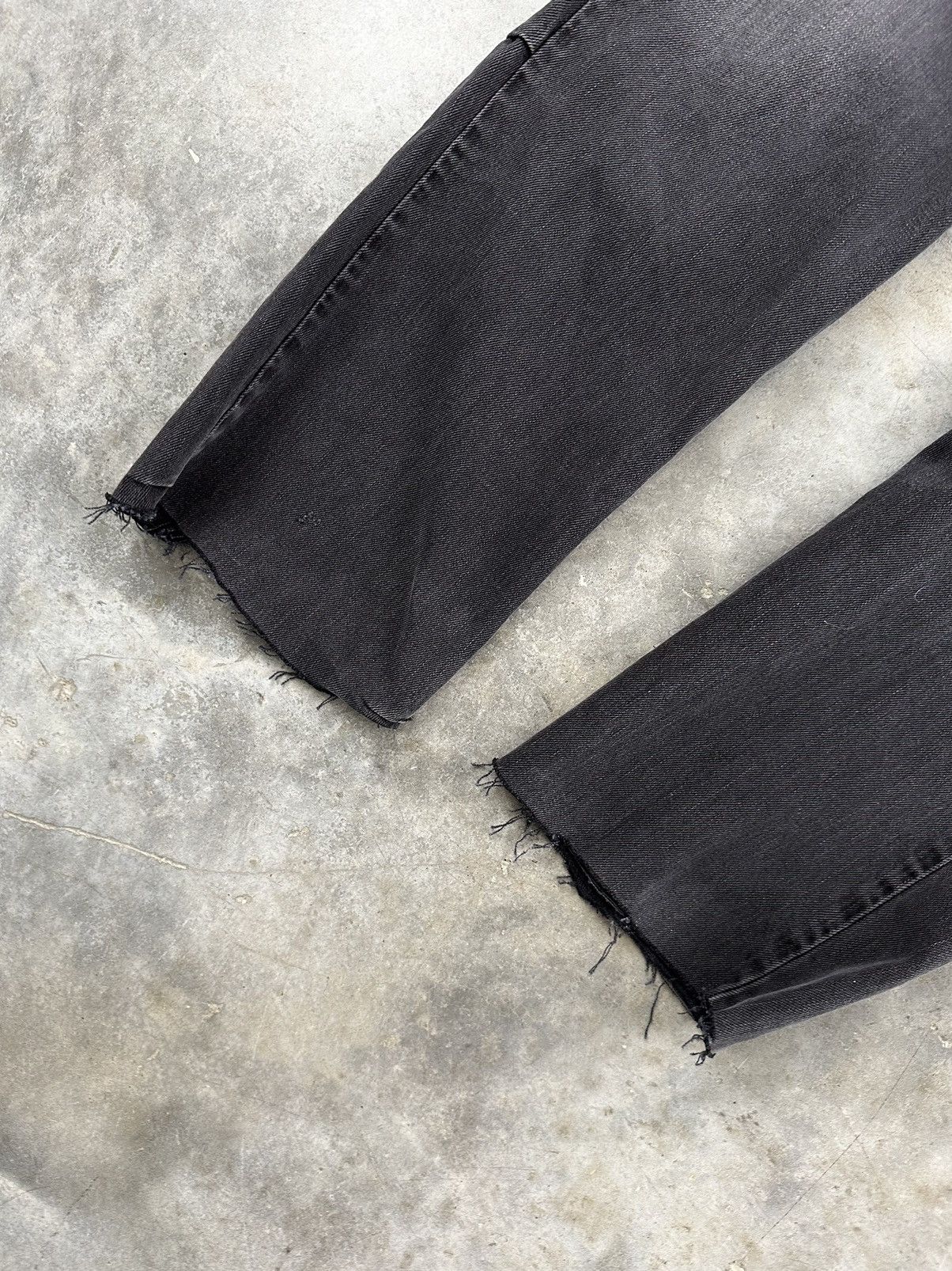 Ksubi Vintage Ksubi "Scary Mike" Black Raw Hem Denim Jeans Sz. 36 Size US 36 / EU 52 - 2 Thumbnail