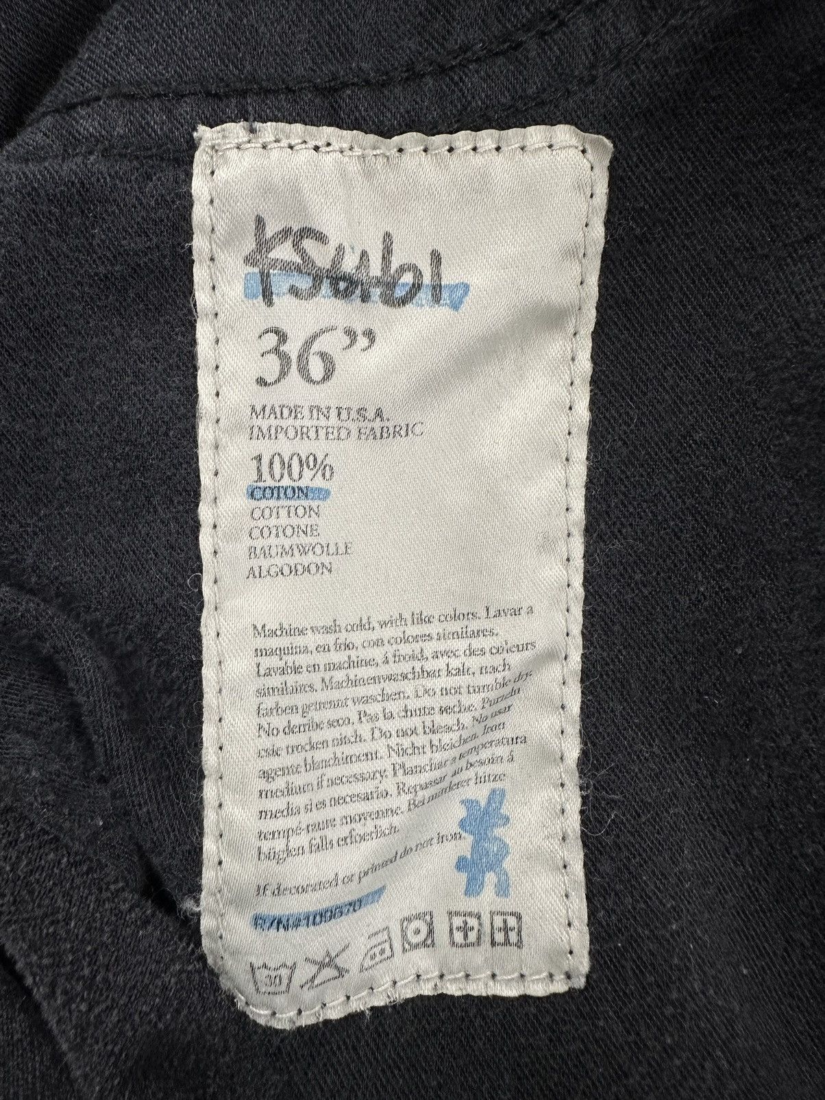 Ksubi Vintage Ksubi "Scary Mike" Black Raw Hem Denim Jeans Sz. 36 Size US 36 / EU 52 - 5 Thumbnail