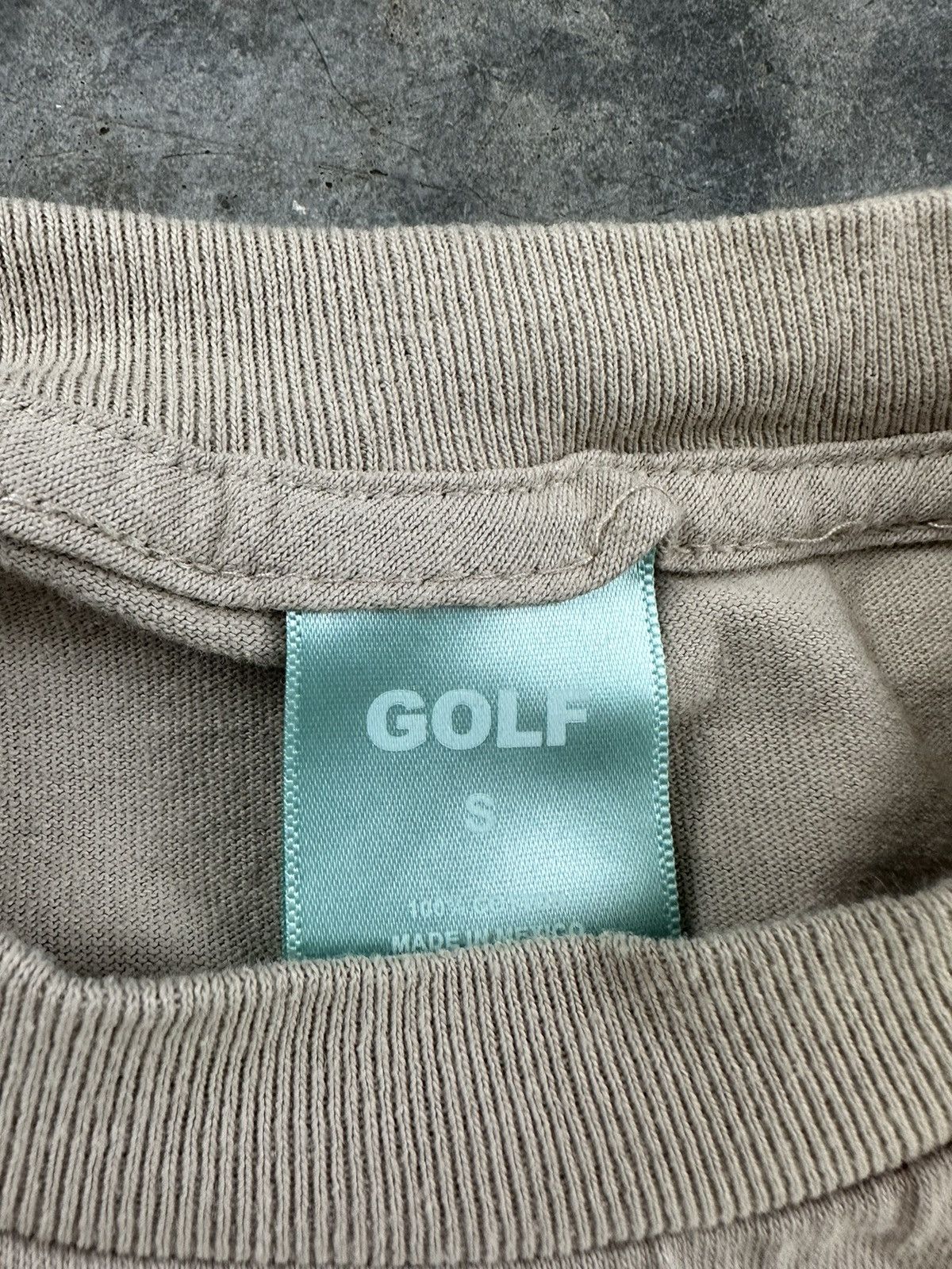 Golf Wang Golf Wang "Save The Bees" Beige / Sand Logo Tee Sz. Small Size US S / EU 44-46 / 1 - 5 Thumbnail