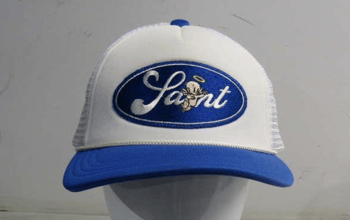 Saint Michael Saint Mxxxxxx Baby Michael Cap White Blue | Grailed