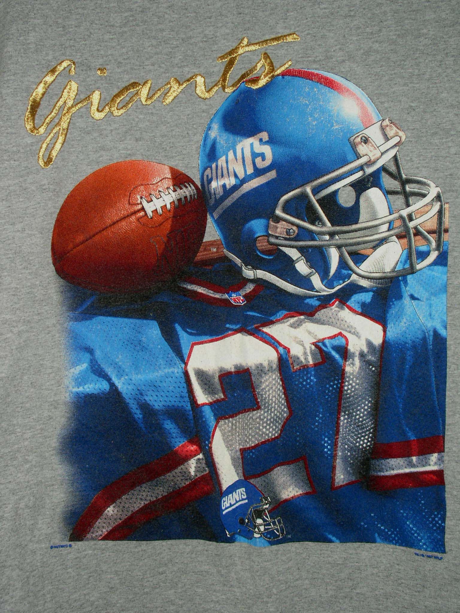 NFL GIANTS FOOTBALL EMBROIDERED SHIRT 1997 NUTMEG MILLS Size US XL / EU 56 / 4 - 2 Thumbnail