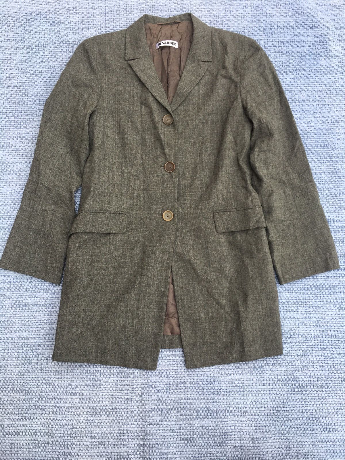 image of Jil Sander Wool Blazer in Grey, Men's (Size Small)