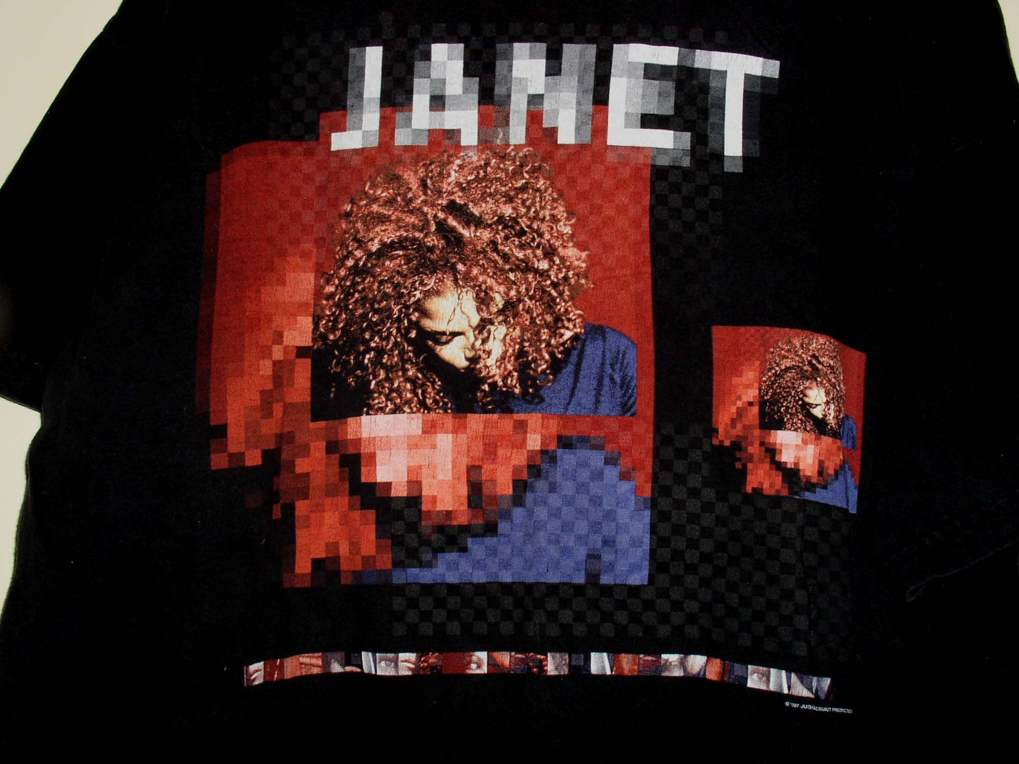 Vintage JANET JACKSON CONCERT SHIRT 1997 JUGGERNAUT CRONIES TAG Size US XL / EU 56 / 4 - 2 Thumbnail