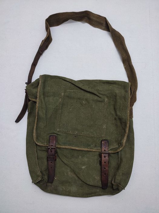 Vintage Ultra Rare True Vintage 1940s WW2 French Army Messenger Bag Grailed