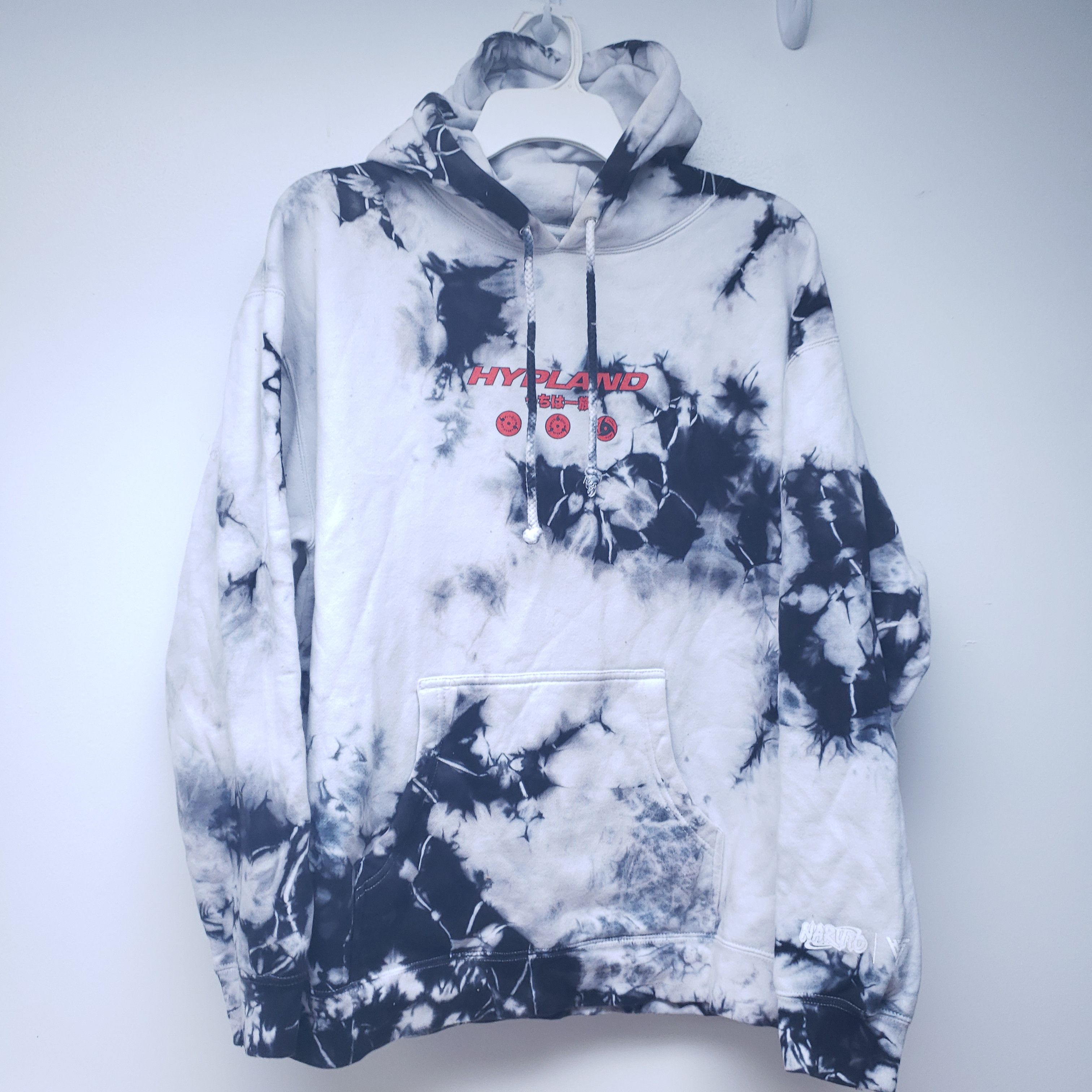 Hypland Hypland x Naruto Itachi & Sasuke Pullover Tie-Dye Hoodie | Grailed