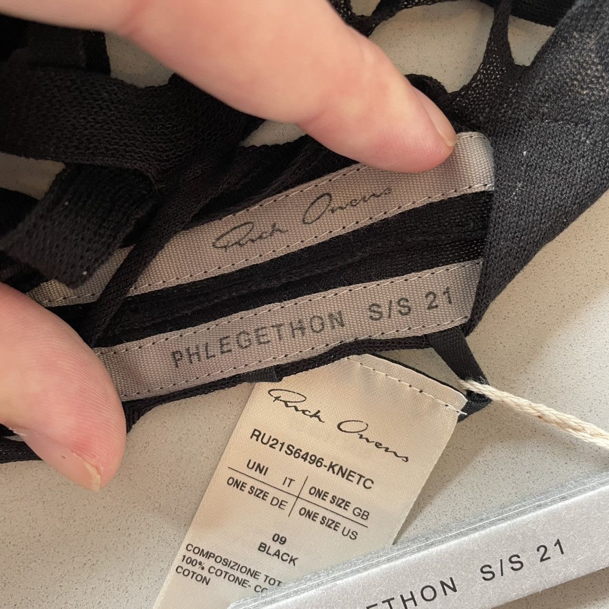 Rick Owens Rick Owens SS21 Phlegethon Net Mask Balaclava