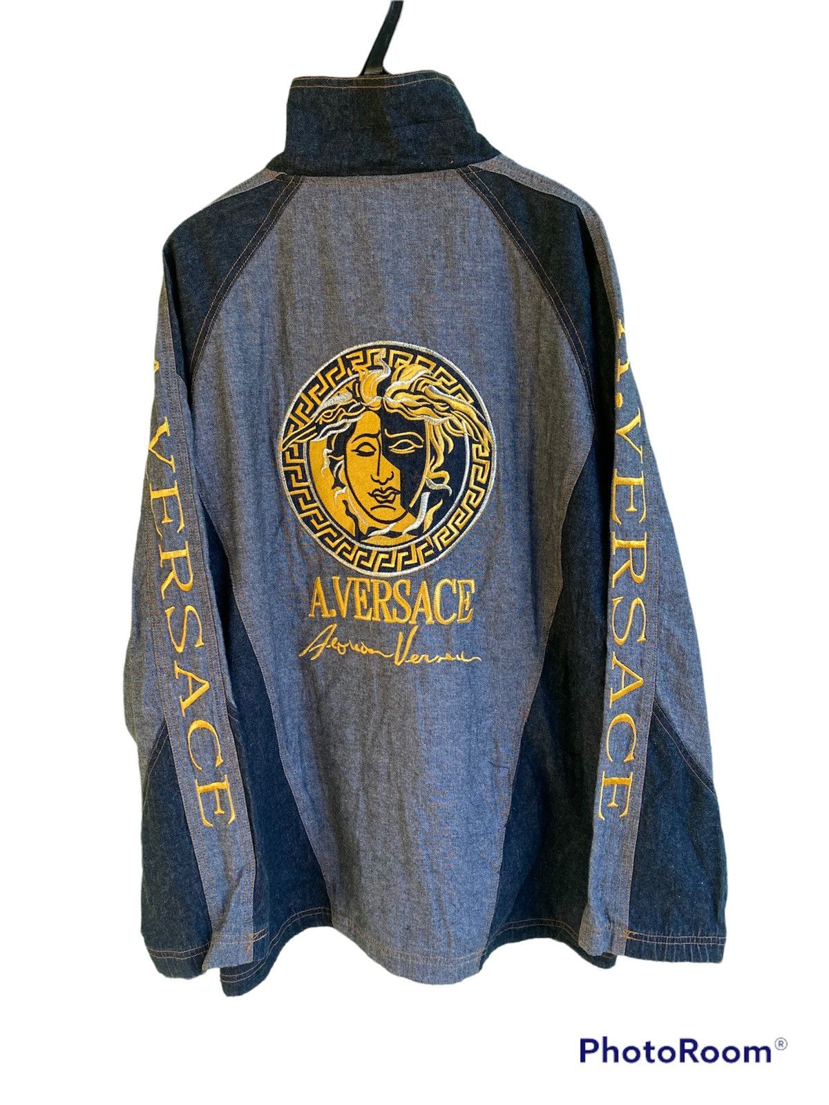 20471120 RARE VINTAGE A.VERSACE COACH DENIM JACKET Size US M / EU 48-50 / 2 - 13 Thumbnail