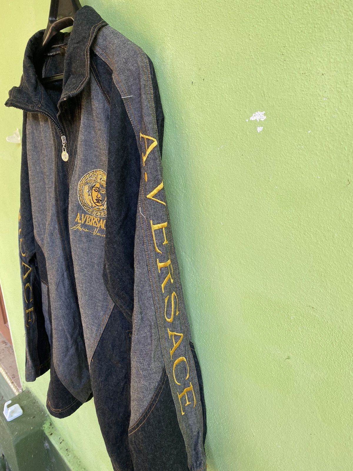 20471120 RARE VINTAGE A.VERSACE COACH DENIM JACKET Size US M / EU 48-50 / 2 - 7 Thumbnail