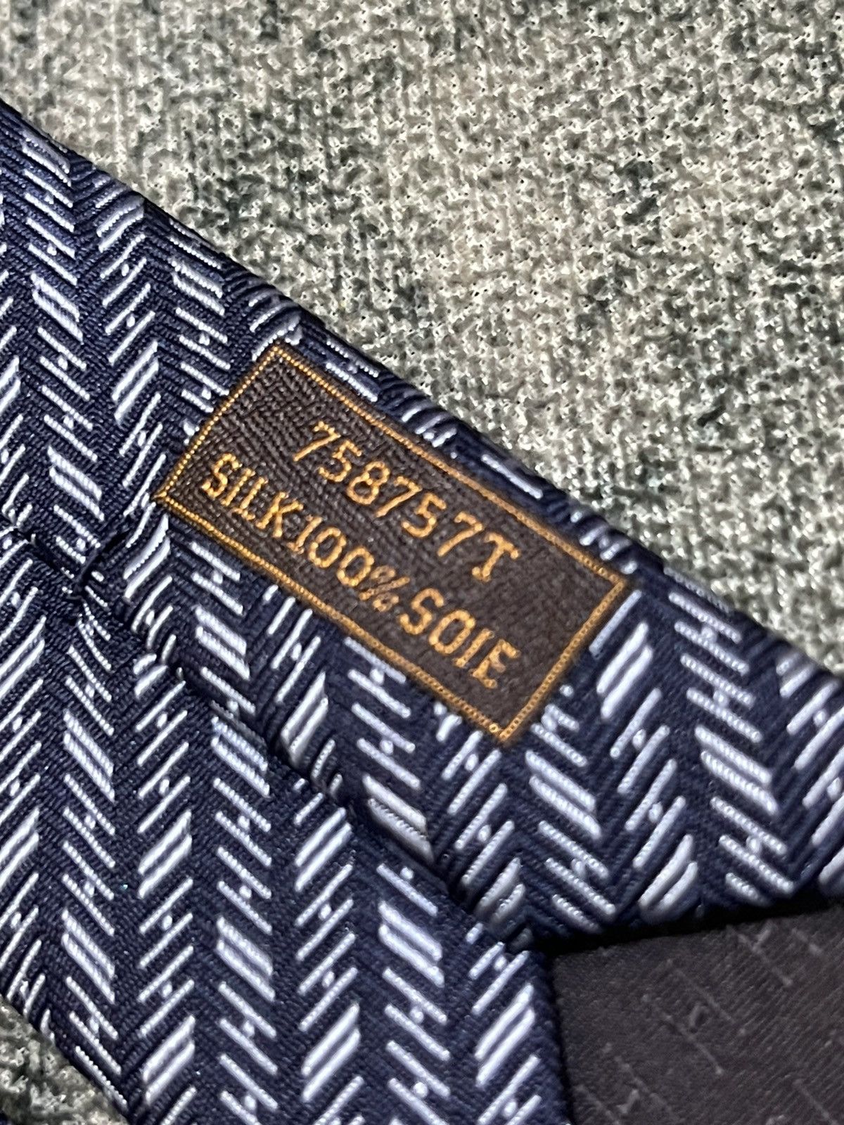 Hermes Hermes Silk Tie 758757T Size ONE SIZE - 10 Thumbnail