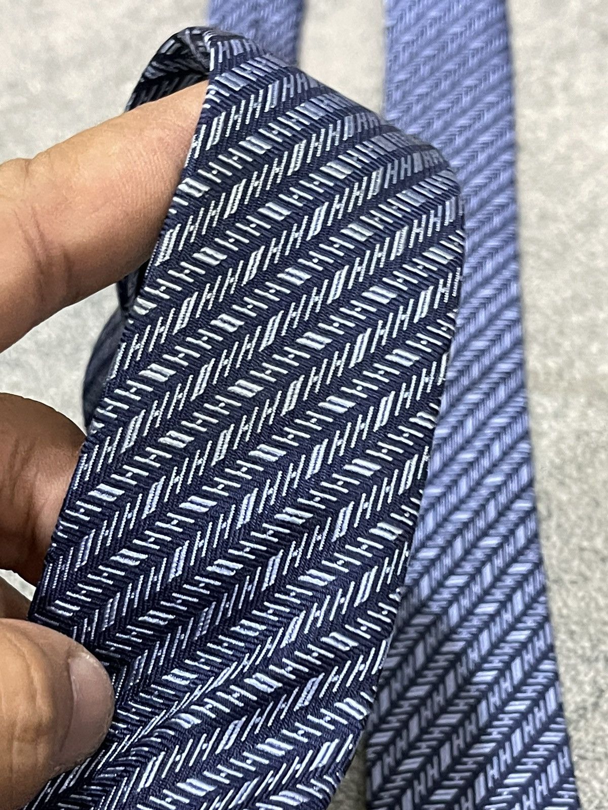 Hermes Hermes Silk Tie 758757T Size ONE SIZE - 6 Thumbnail