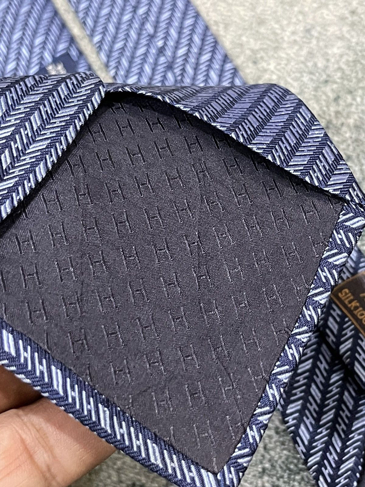 Hermes Hermes Silk Tie 758757T Size ONE SIZE - 11 Thumbnail