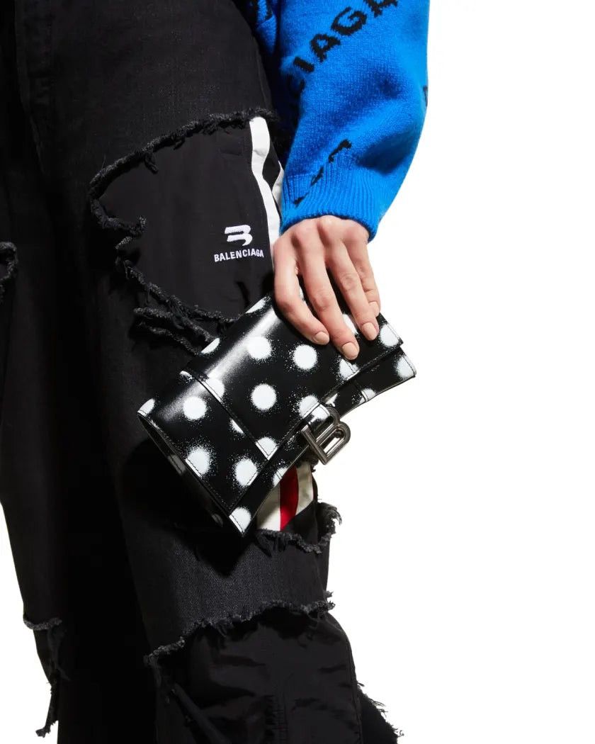 Balenciaga Balenciaga Hourglass Polka Dot Wallet on Chain Bag Size ONE SIZE - 11 Thumbnail