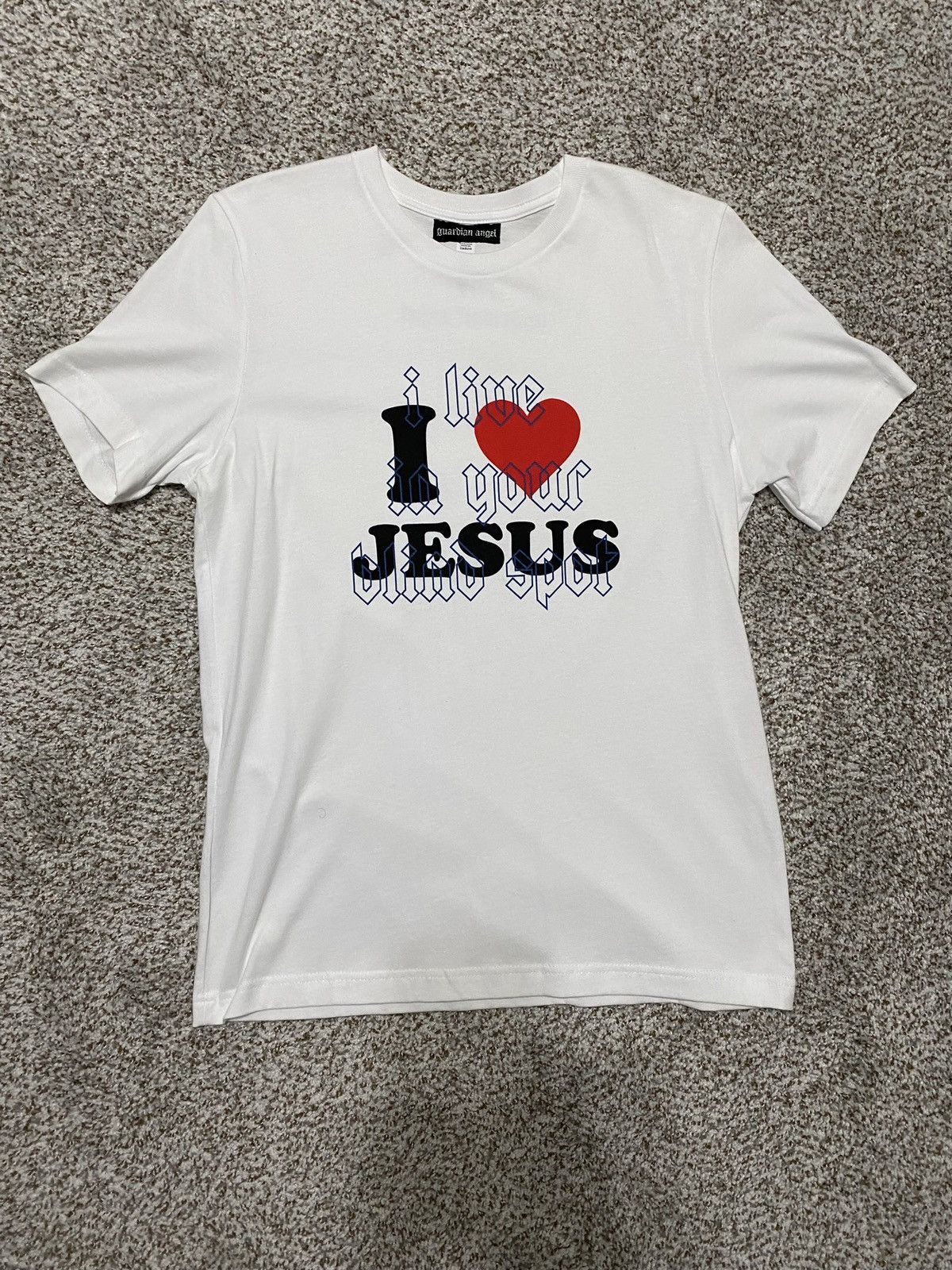 Guardian Angel Guardian Angel I Live In Your Blind Spot Jesus Tee 