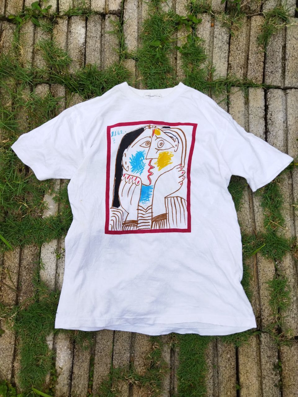 Vintage Vintage Picasso Art Tshirt - Size M Size US M / EU 48-50 / 2 - 1 Thumbnail