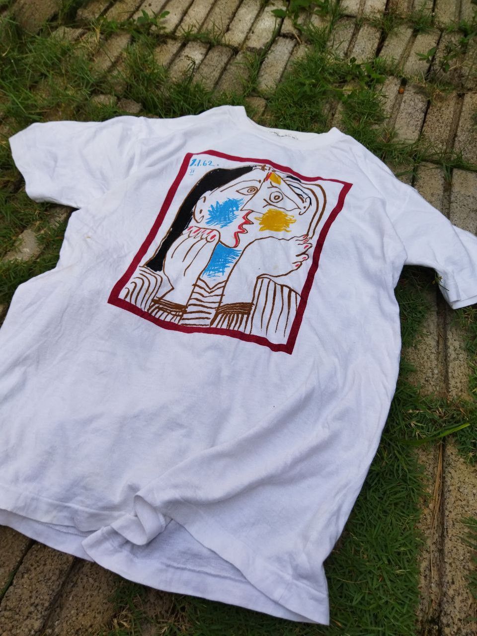 Vintage Vintage Picasso Art Tshirt - Size M Size US M / EU 48-50 / 2 - 4 Thumbnail