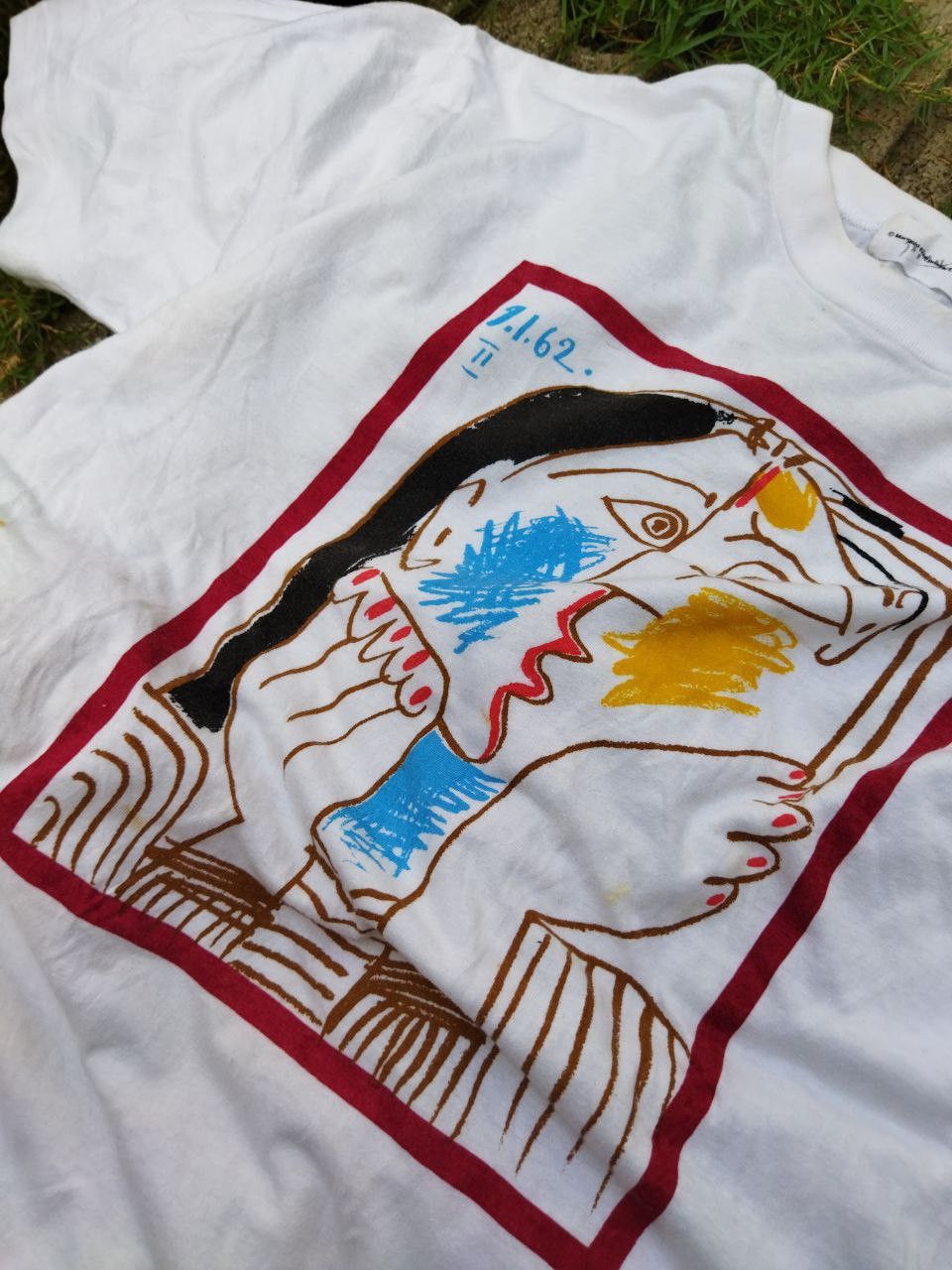 Vintage Vintage Picasso Art Tshirt - Size M Size US M / EU 48-50 / 2 - 7 Thumbnail