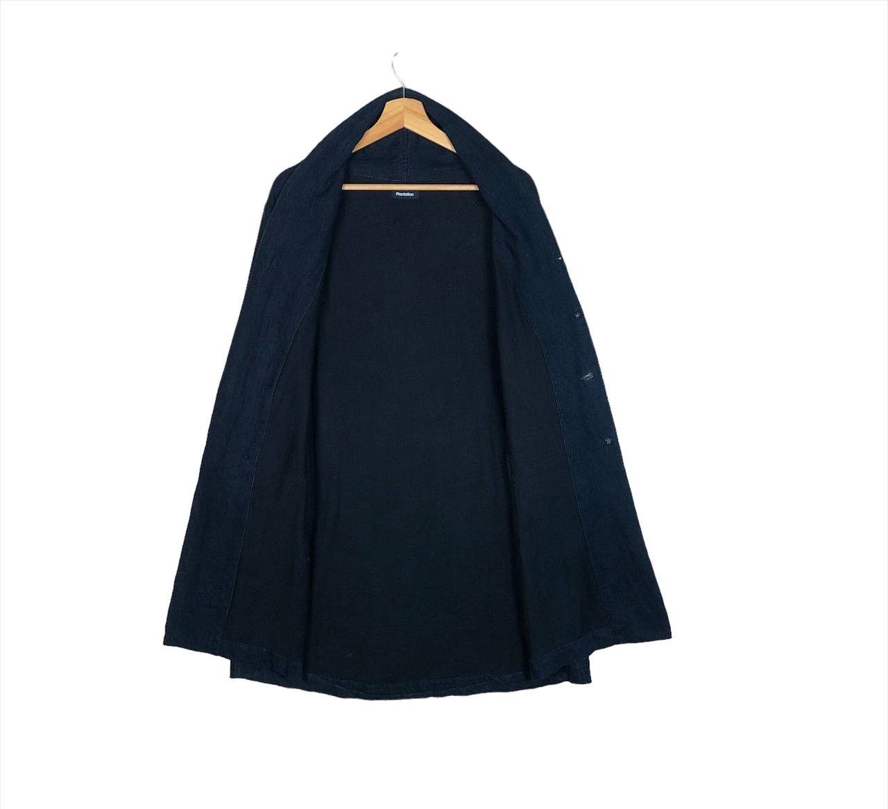 Issey Miyake 90s PLANTATION ISSEY MIYAKE Denim Long Coat Parkas Size US L / EU 52-54 / 3 - 3 Thumbnail