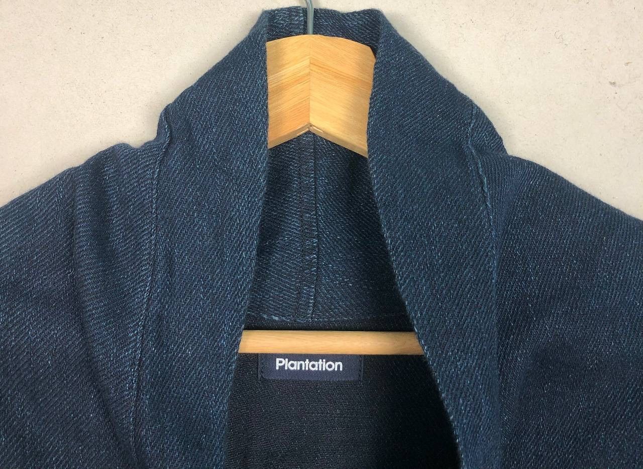 Issey Miyake 90s PLANTATION ISSEY MIYAKE Denim Long Coat Parkas Size US L / EU 52-54 / 3 - 7 Thumbnail