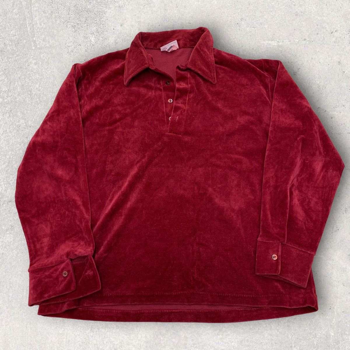 Sears × Vintage Vintage velour sweatshirt Size US XL / EU 56 / 4 - 1 Thumbnail