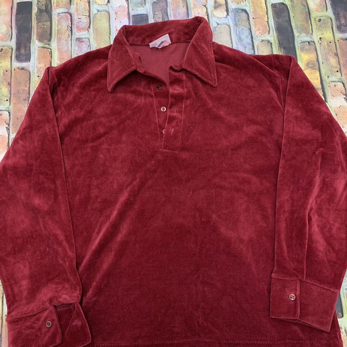Sears × Vintage Vintage velour sweatshirt Size US XL / EU 56 / 4 - 3 Thumbnail
