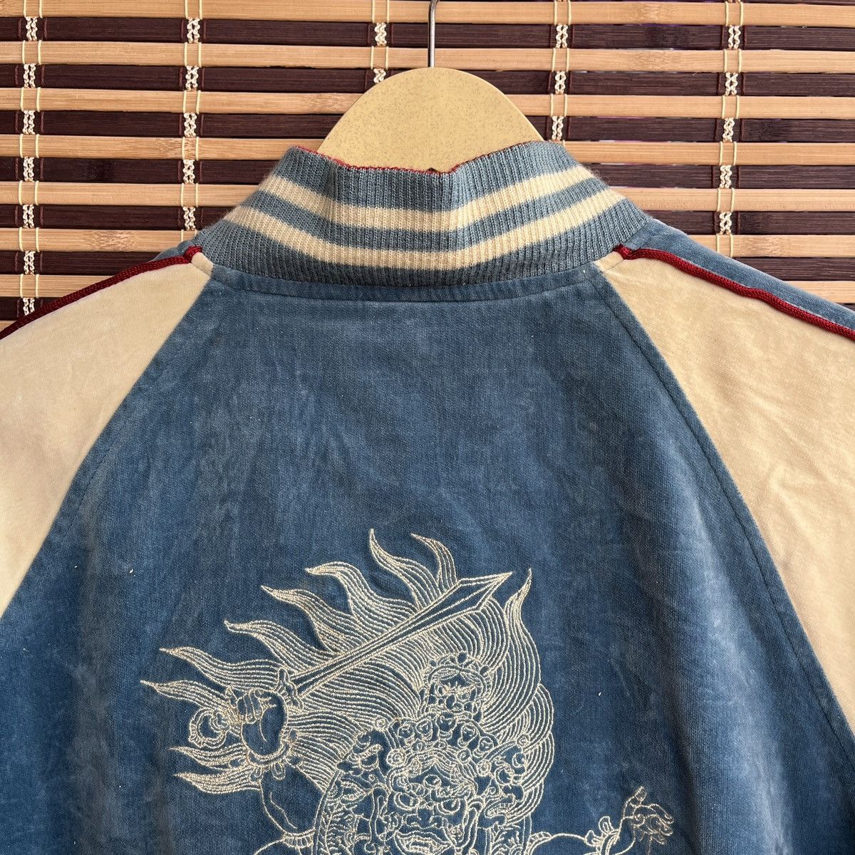 Vintage Reversible Velvet Sukajan Samurai Ghost Embroidered Size US L / EU 52-54 / 3 - 17 Thumbnail