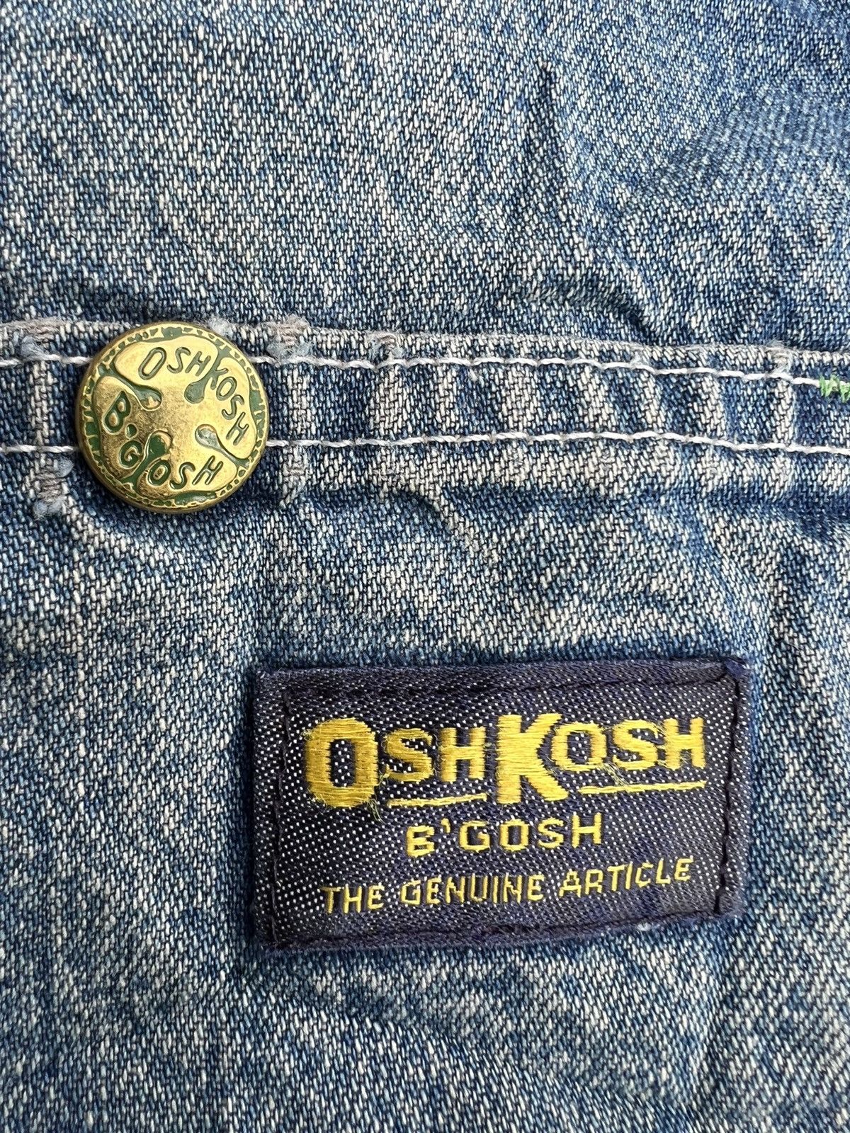 Oshkosh Vintage Oshkosh b'gosh denim jacket single breasted Size US XL / EU 56 / 4 - 10 Thumbnail