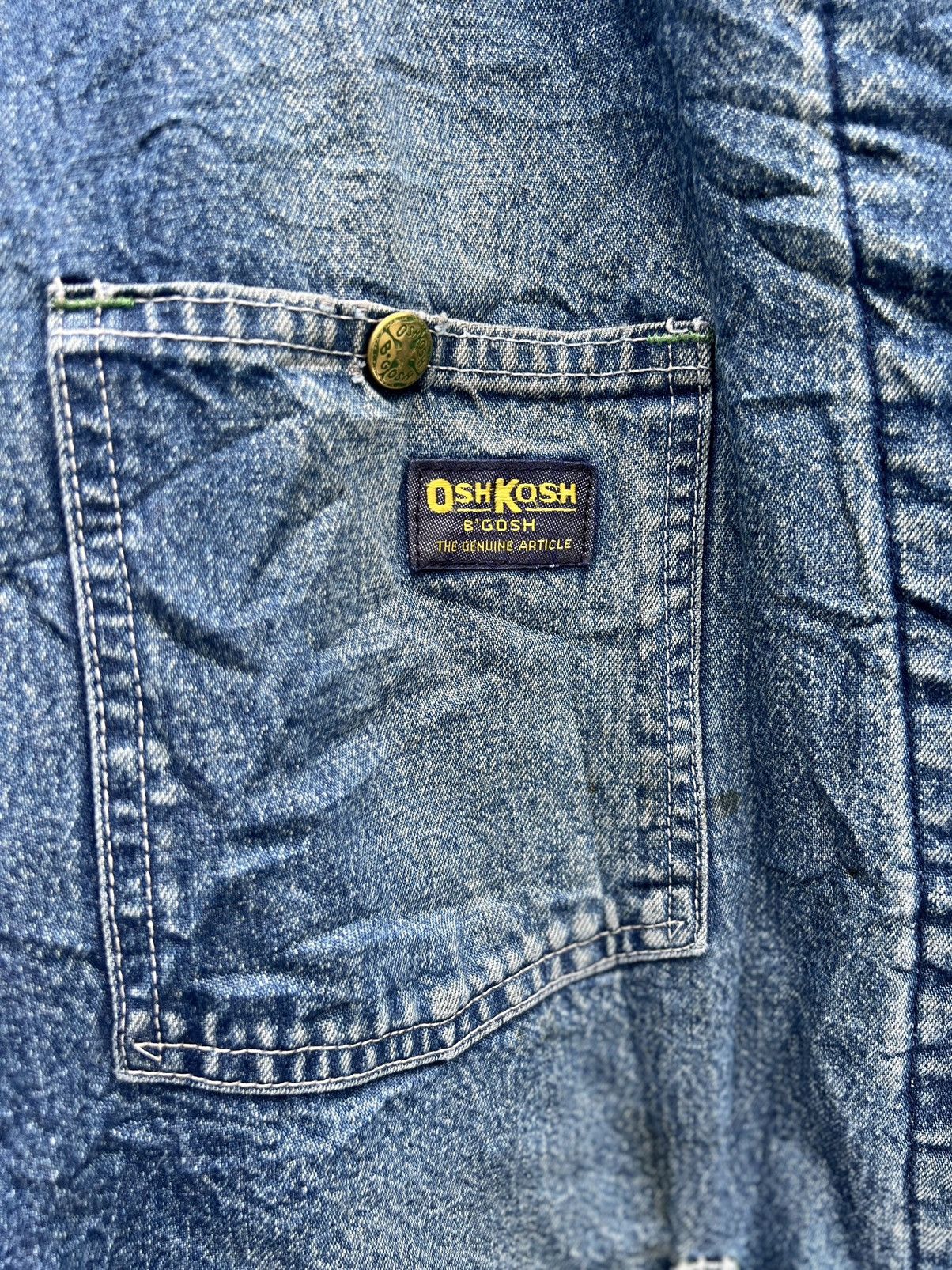 Oshkosh Vintage Oshkosh b'gosh denim jacket single breasted Size US XL / EU 56 / 4 - 11 Thumbnail