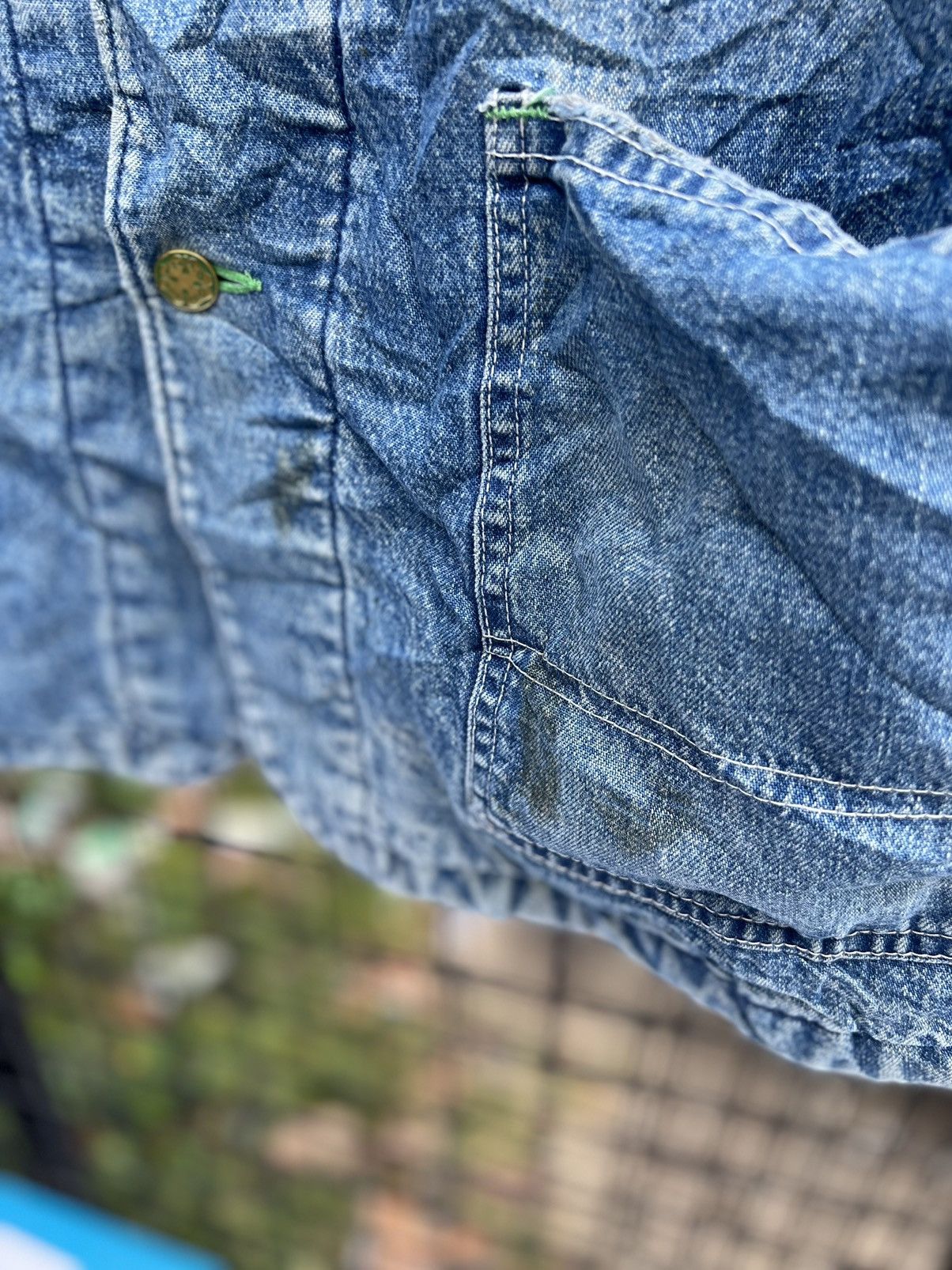 Oshkosh Vintage Oshkosh b'gosh denim jacket single breasted Size US XL / EU 56 / 4 - 8 Thumbnail