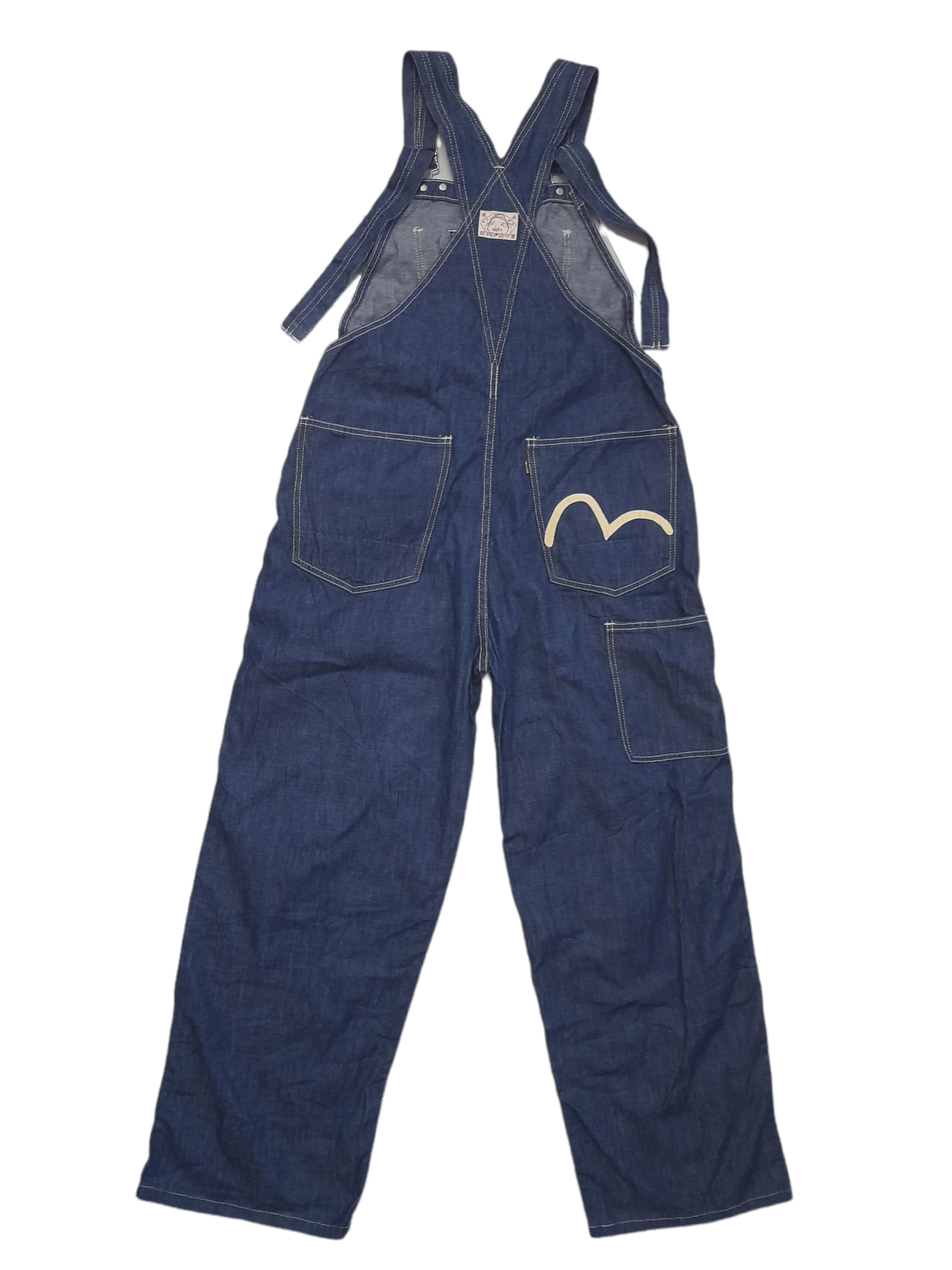 Evisu EVISU Overalls Denim Double Knee (E25) | Grailed