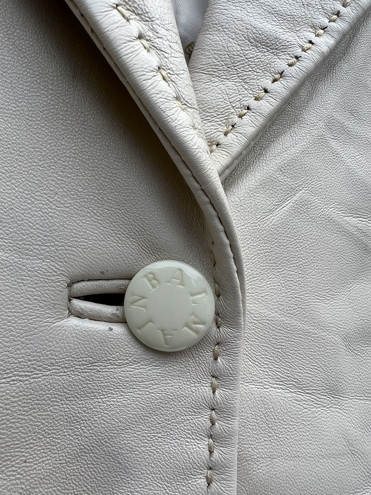 Balmain Nice🔥 Balmain vintage leather jacket single breasted Size US M / EU 48-50 / 2 - 7 Thumbnail