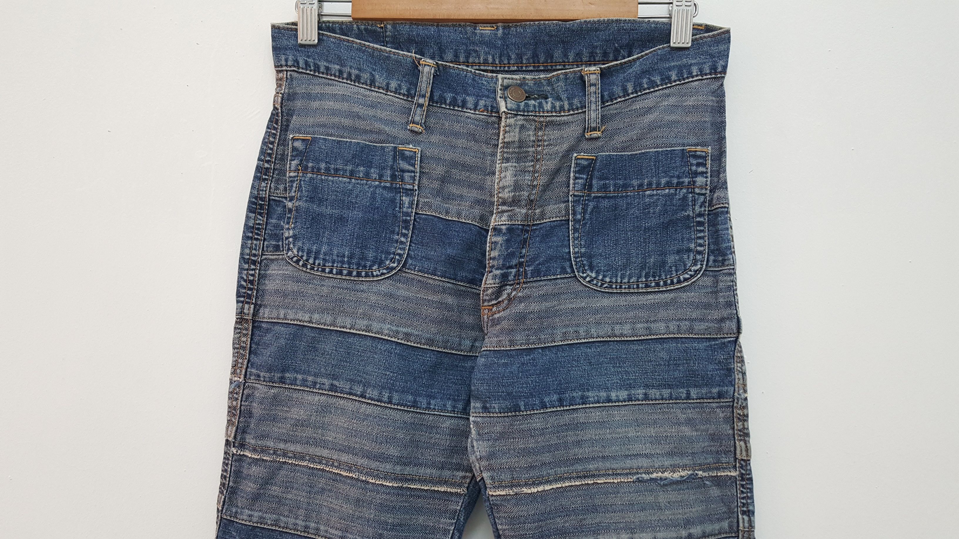 Hysteric Glamour GRAIL 🔥 HG KINKY JEANS ICONIC HAGI PATCHWORK JEANS Size US 30 / EU 46 - 6 Thumbnail