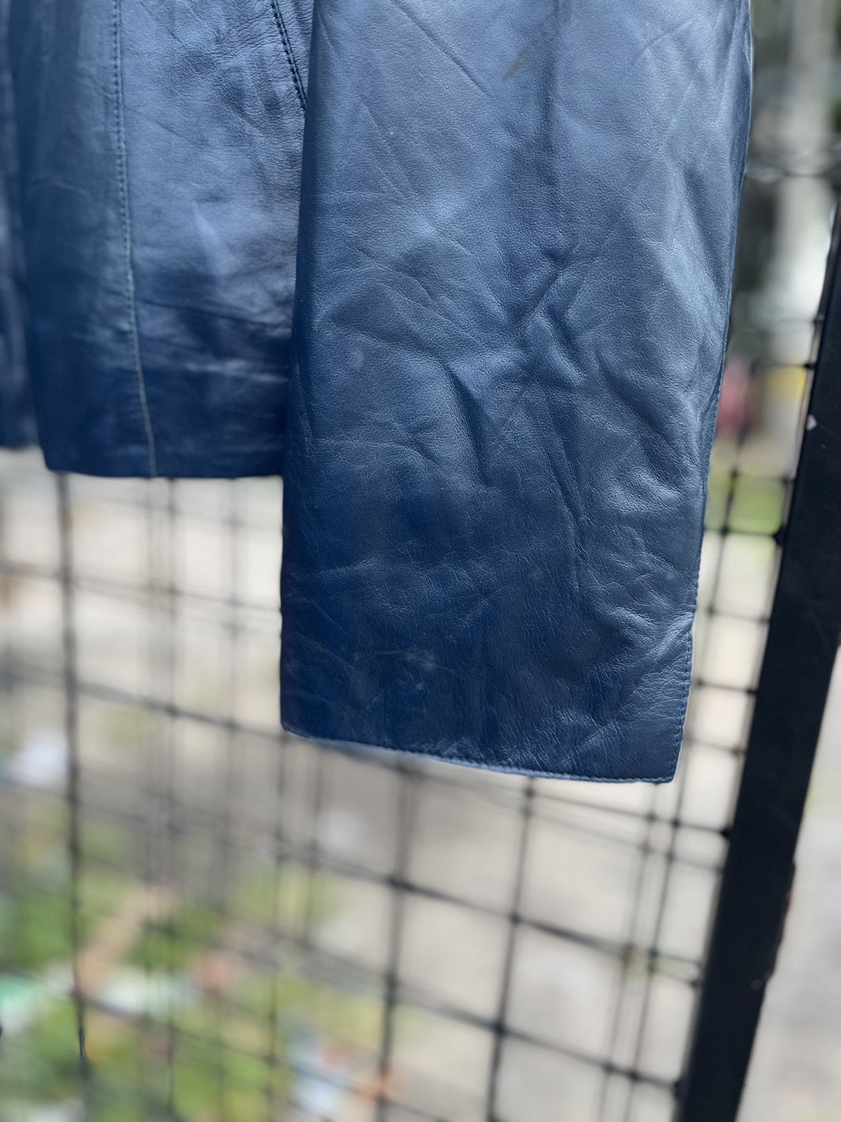 Balmain Balmain vintage leather lamb zipper jacket SAPPHIRE BLUE Size XL / US 12-14 / IT 48-50 - 6 Thumbnail