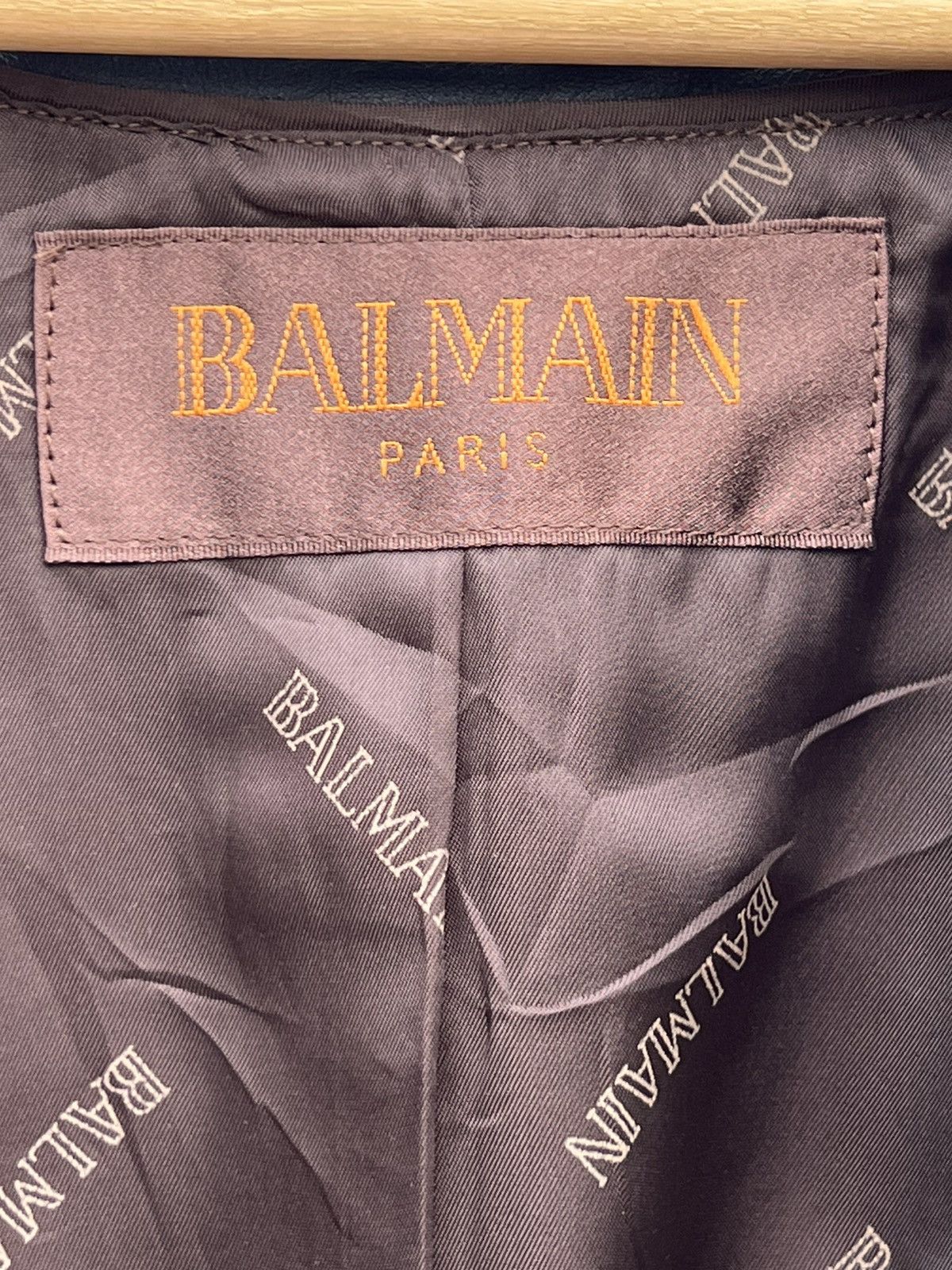 Balmain Balmain vintage leather lamb zipper jacket SAPPHIRE BLUE Size XL / US 12-14 / IT 48-50 - 3 Thumbnail