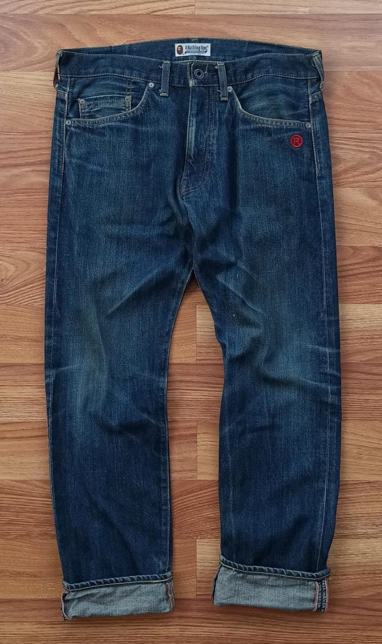 Bape selvedge denim pants