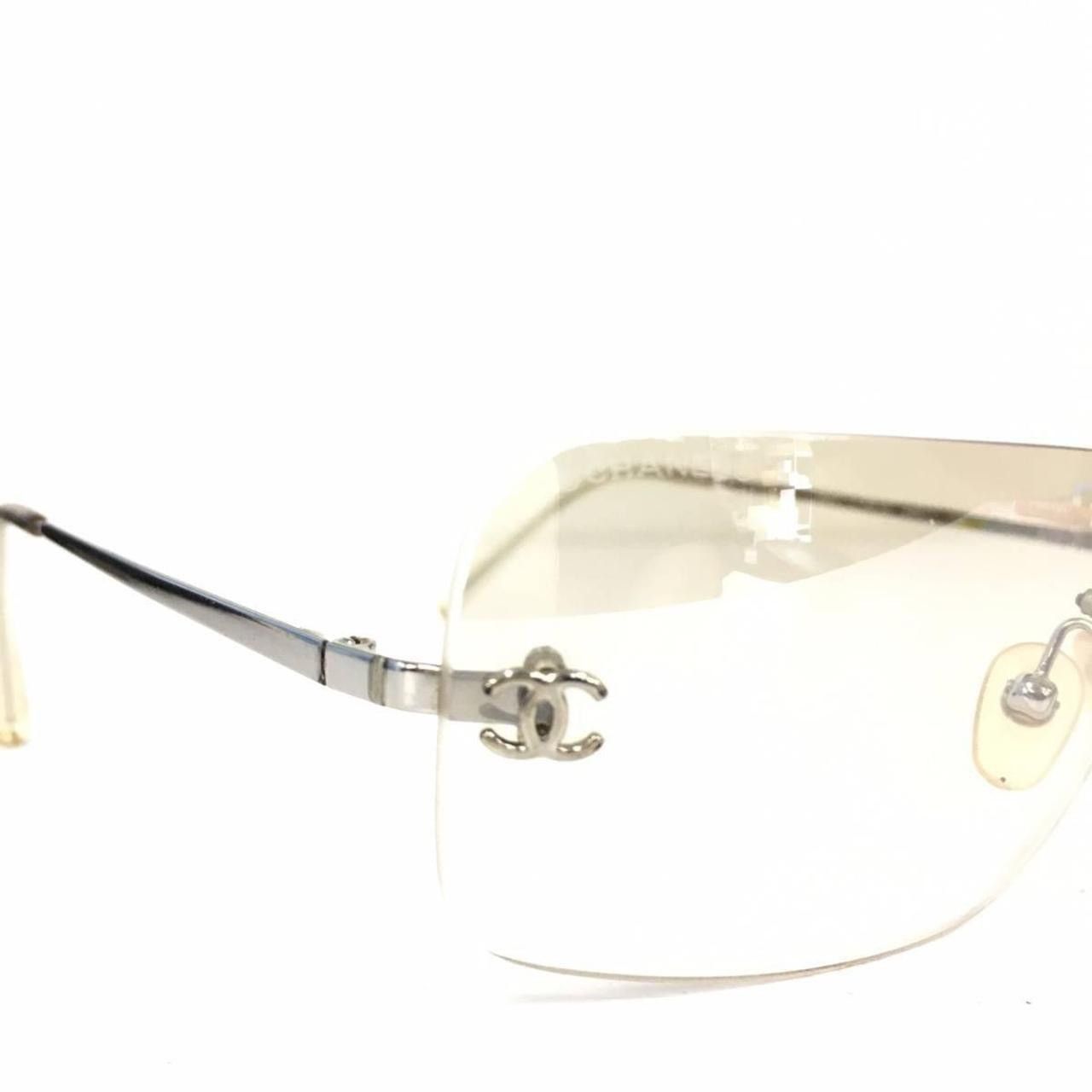 Chanel Chanel coco mark clear sunglasses Size ONE SIZE - 3 Thumbnail