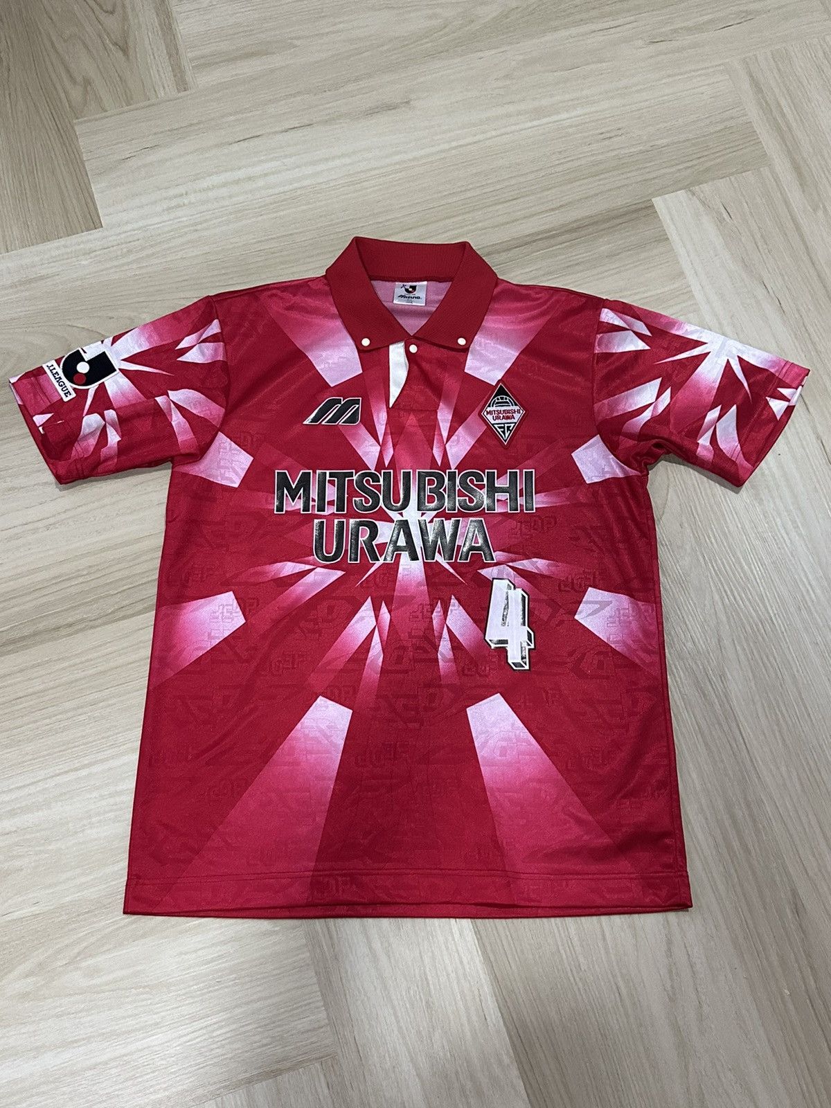 ウェア MIZUNO - 90&#39;s Urawa Red Diamonds Home Jersey Urawa Red Diamonds 1993-94 Vintage Home Jersey Mizuno Size O