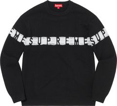 Supreme Inside Out Logo Sweater Black | Grailed