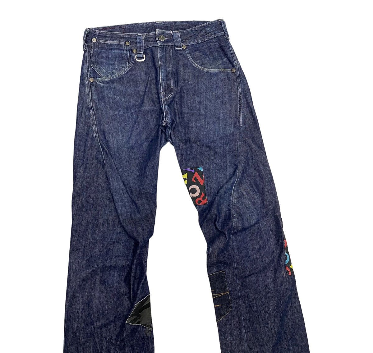20471120 FLARE🔥LEVIS ENGINEERED MULTI POCKET CUSTOM DISTRESSED Size US 31 - 4 Thumbnail